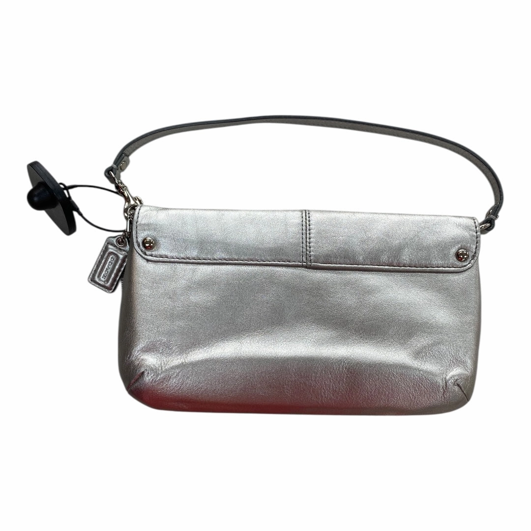 Handbag Designer By Coach In Silver, Size:Medium