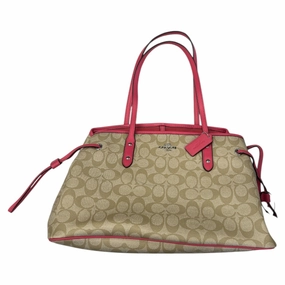 Handbag Designer By Coach In Tan, Size:Large