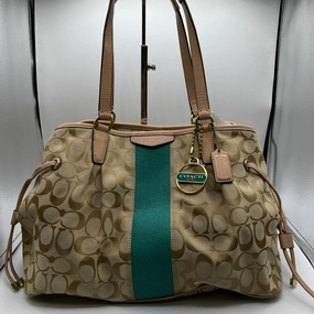 HANDBAG DESIGNER by COACH In TAN, Size: MEDIUM