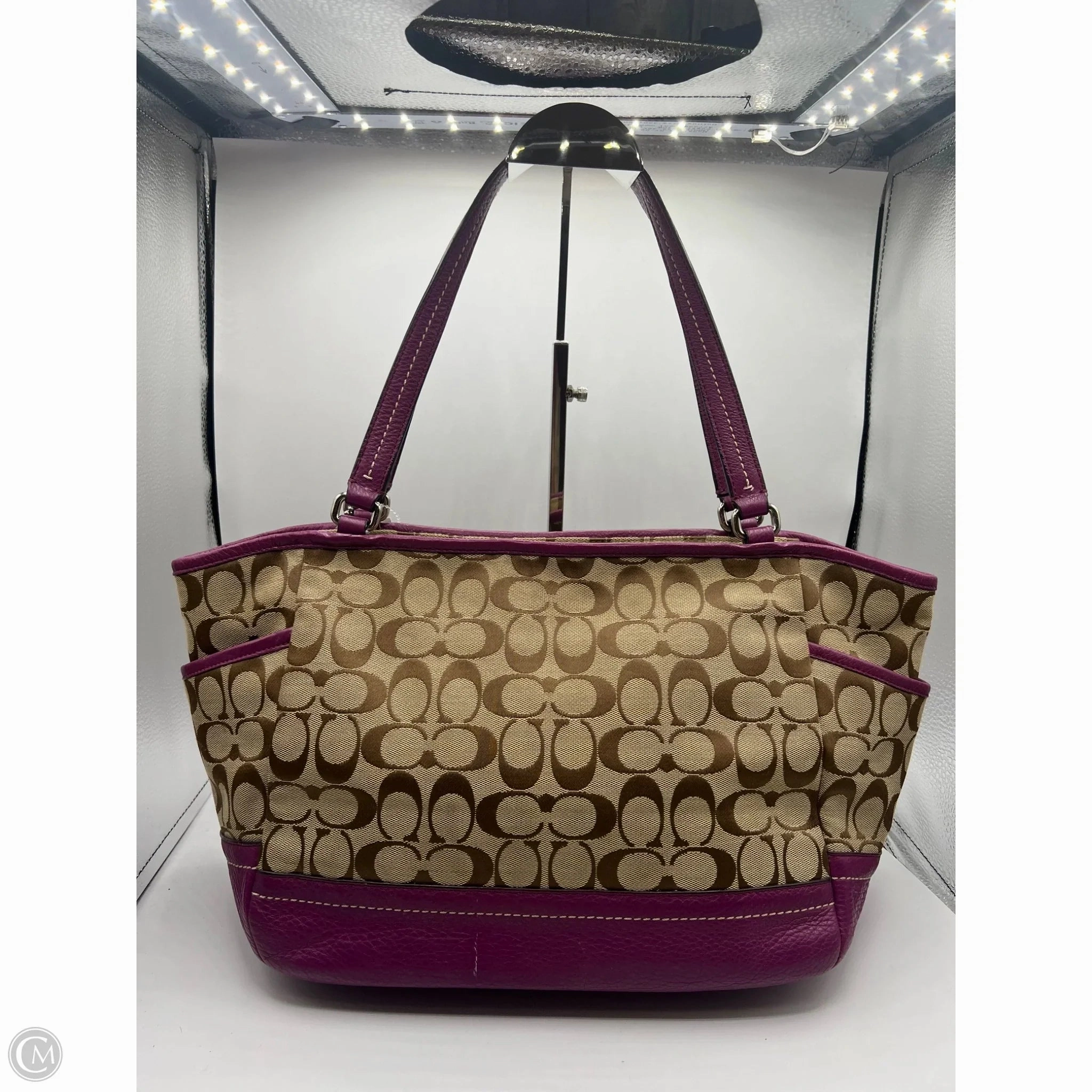 Handbag Designer By Coach, Size: Large