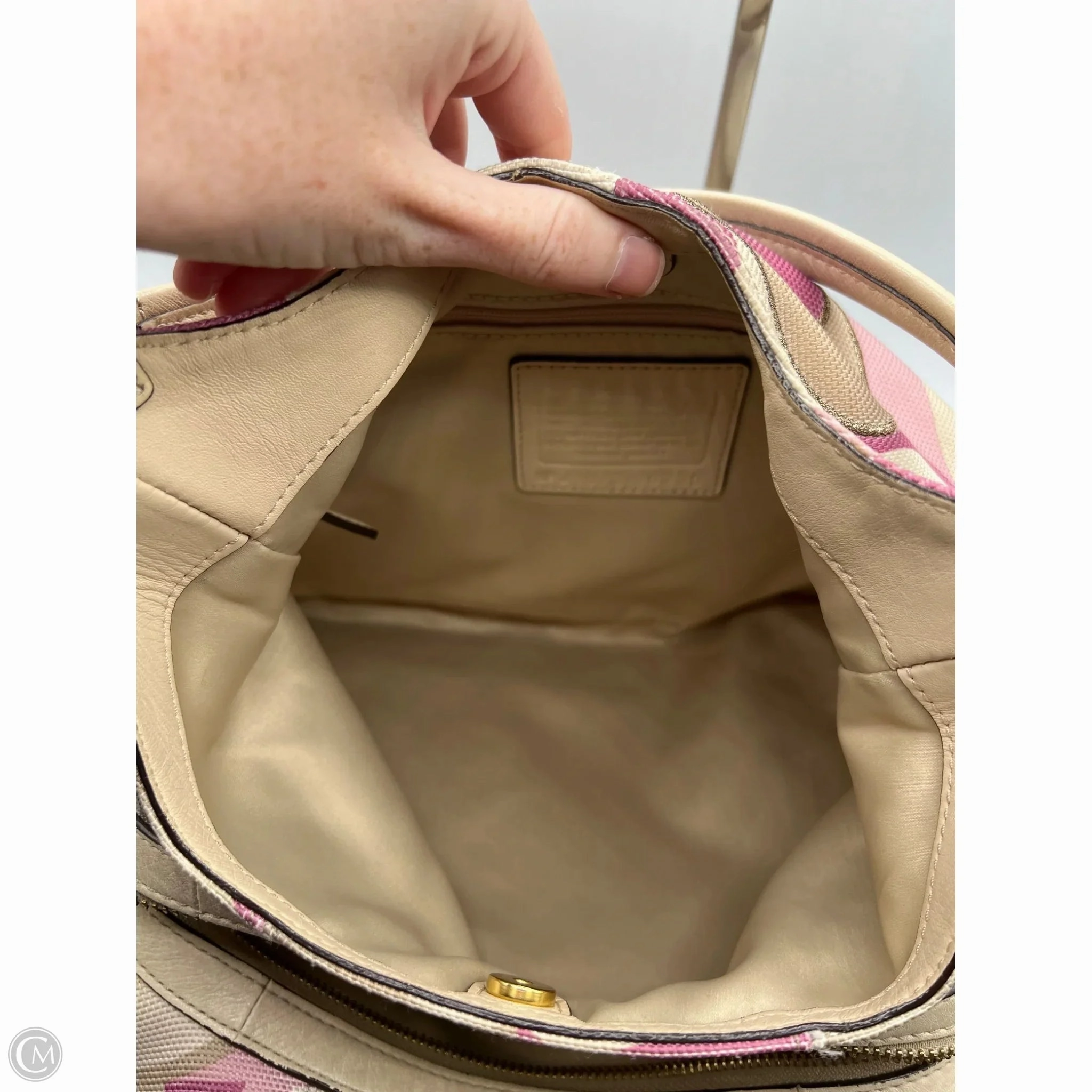 Handbag Designer By Coach, Size: Large