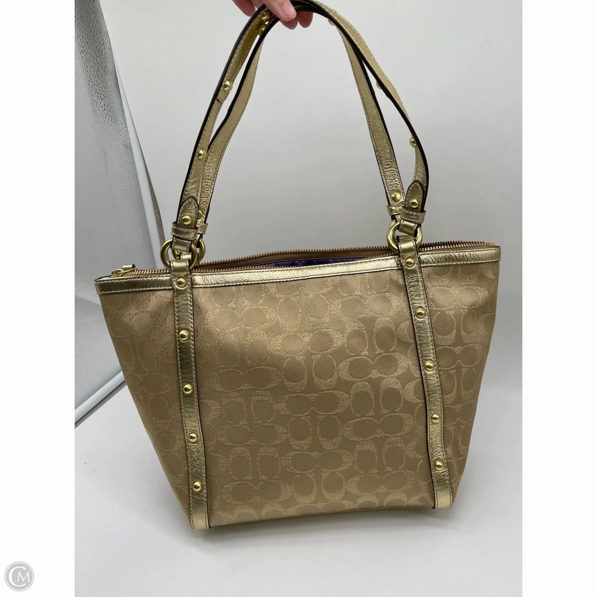 Handbag Designer By Coach, Size: Large