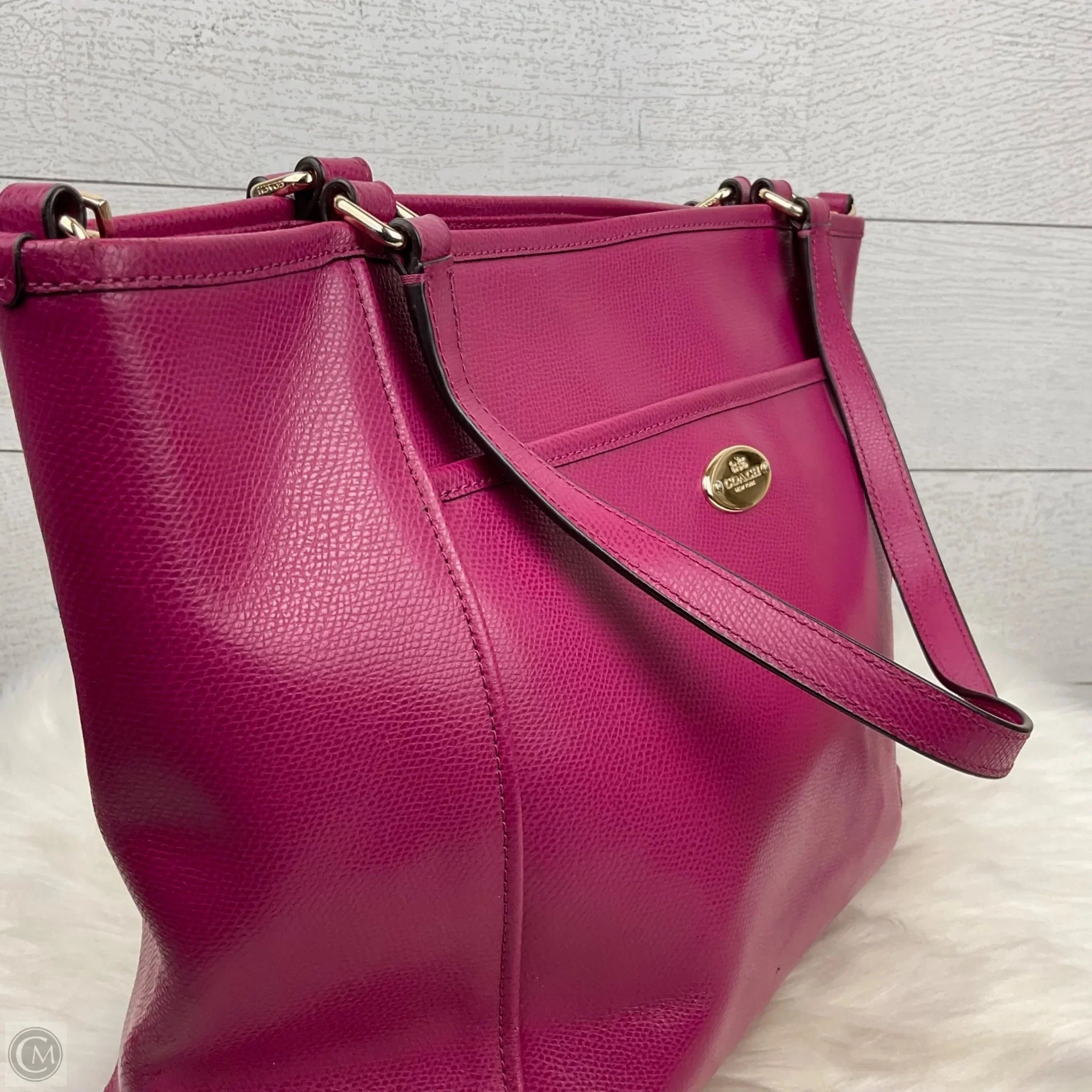 Handbag Designer By Coach, Size: Large