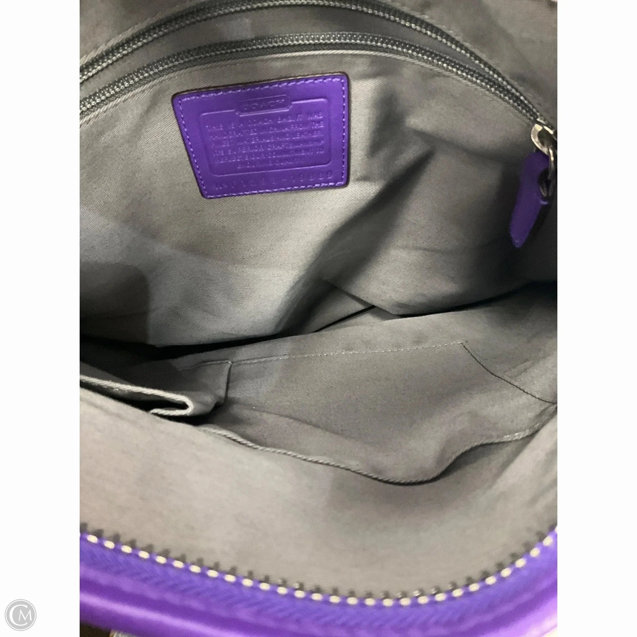 Handbag Designer By Coach, Size: Large