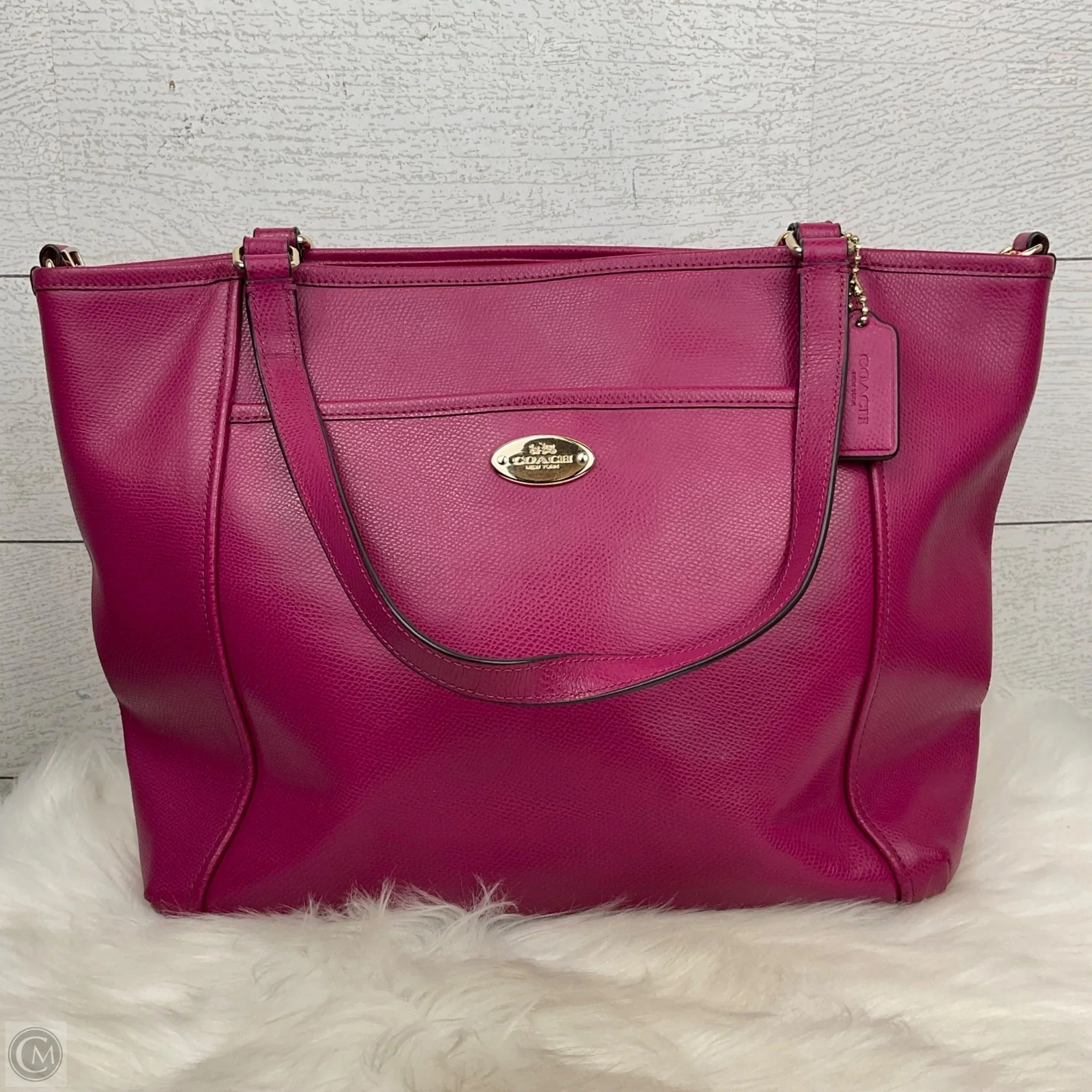 Handbag Designer By Coach, Size: Large