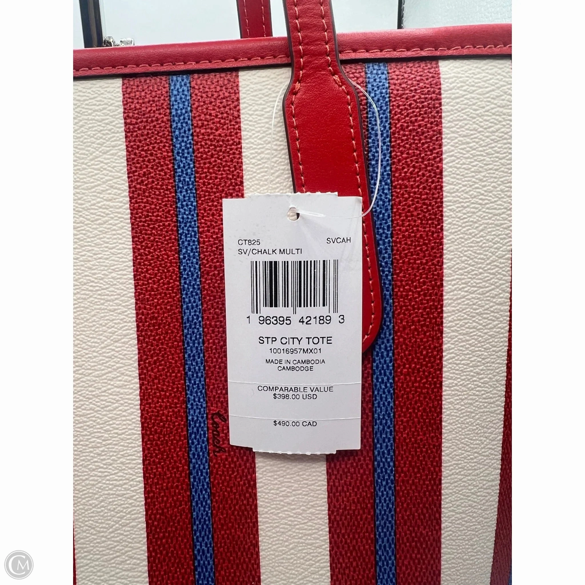 Handbag Designer By Coach, Size: Large