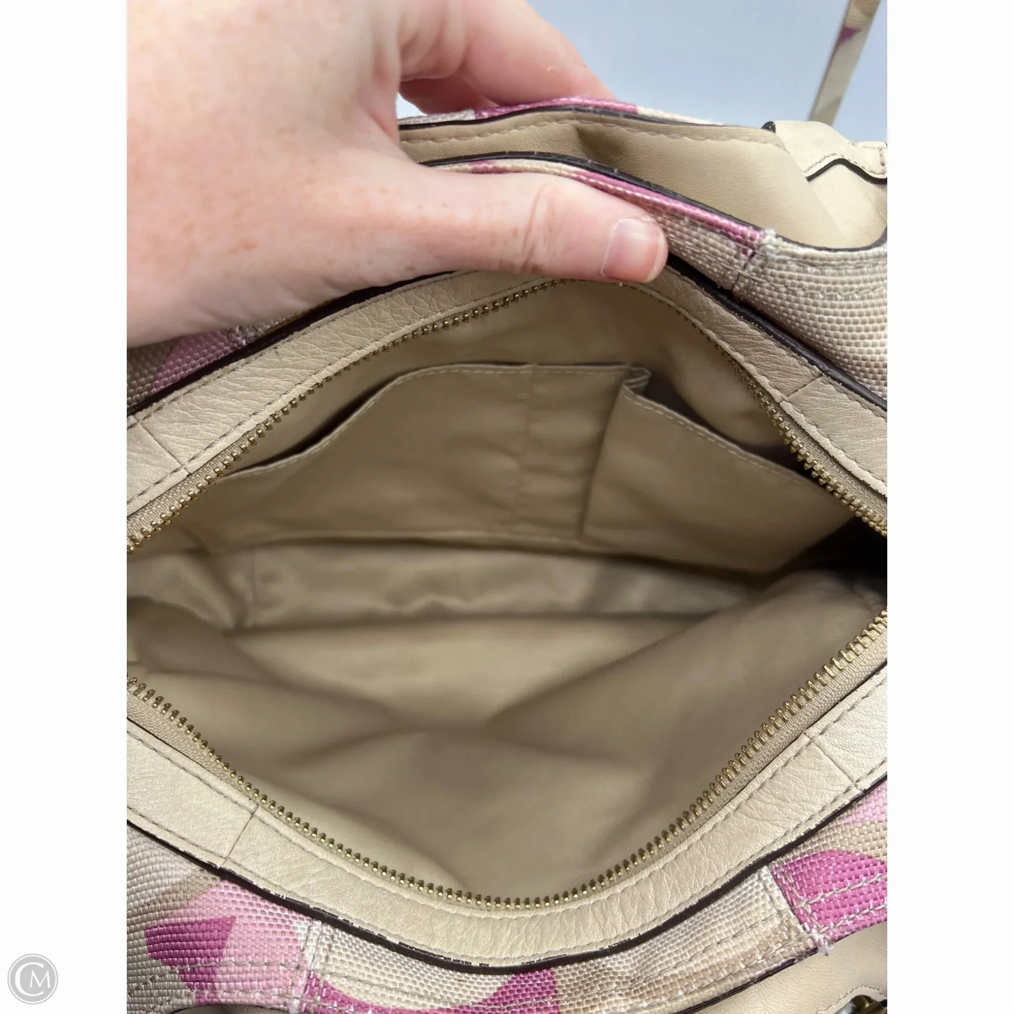 Handbag Designer By Coach, Size: Large