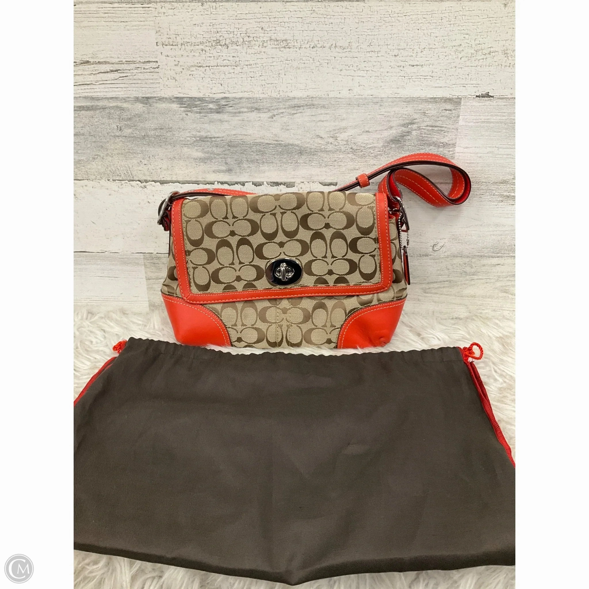 Handbag Designer By Coach, Size: Medium