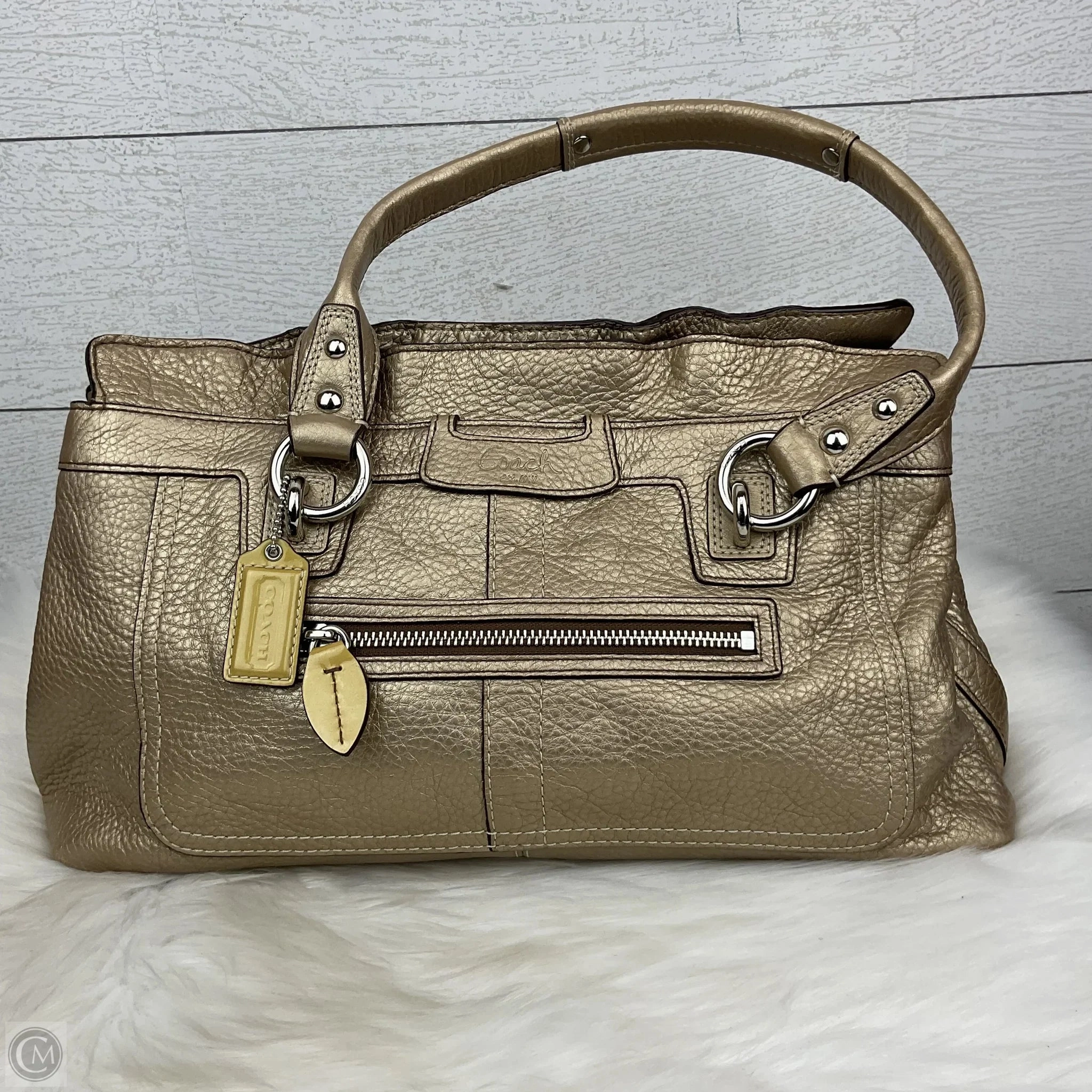 Handbag Designer By Coach, Size: Medium