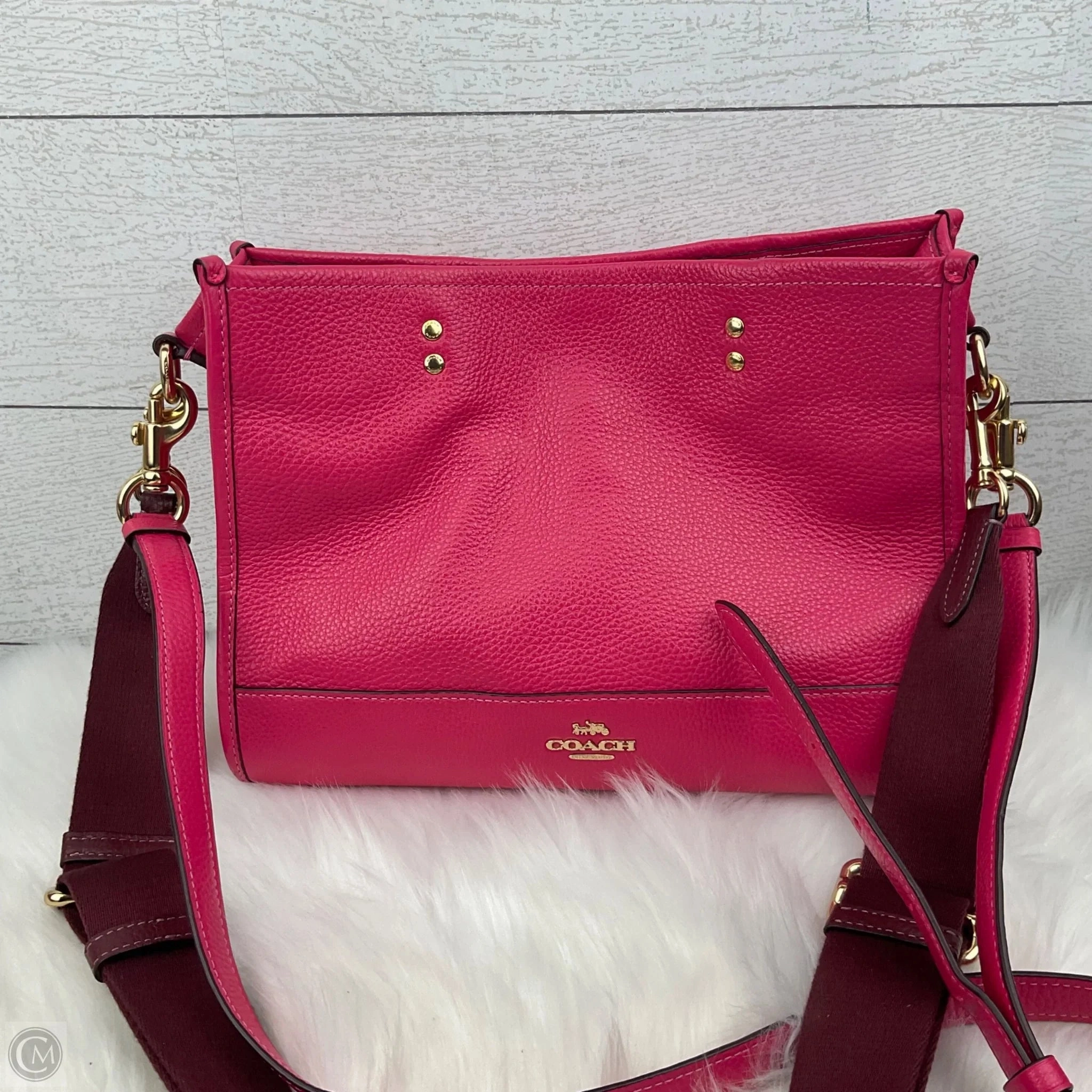 Handbag Designer By Coach, Size: Medium