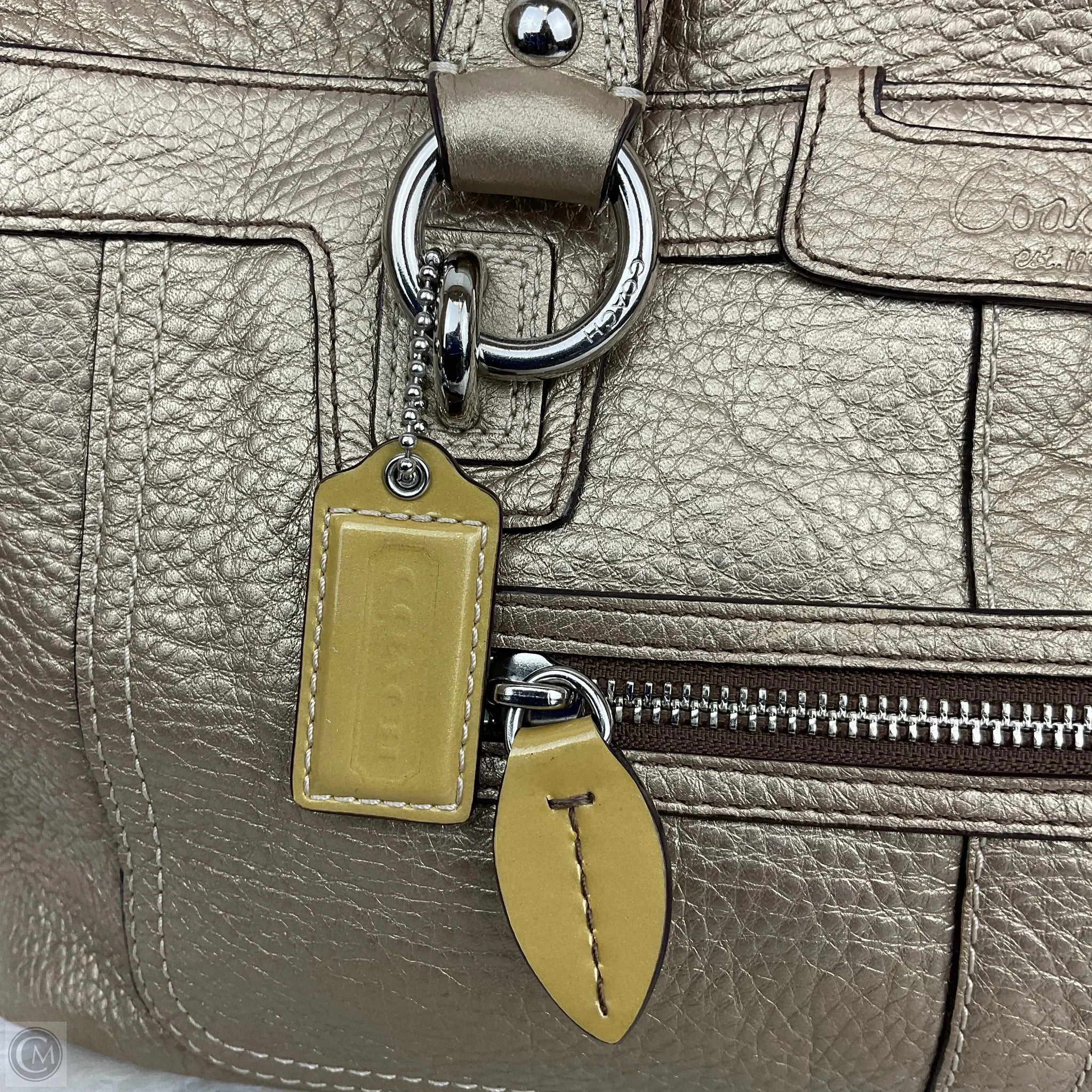 Handbag Designer By Coach, Size: Medium