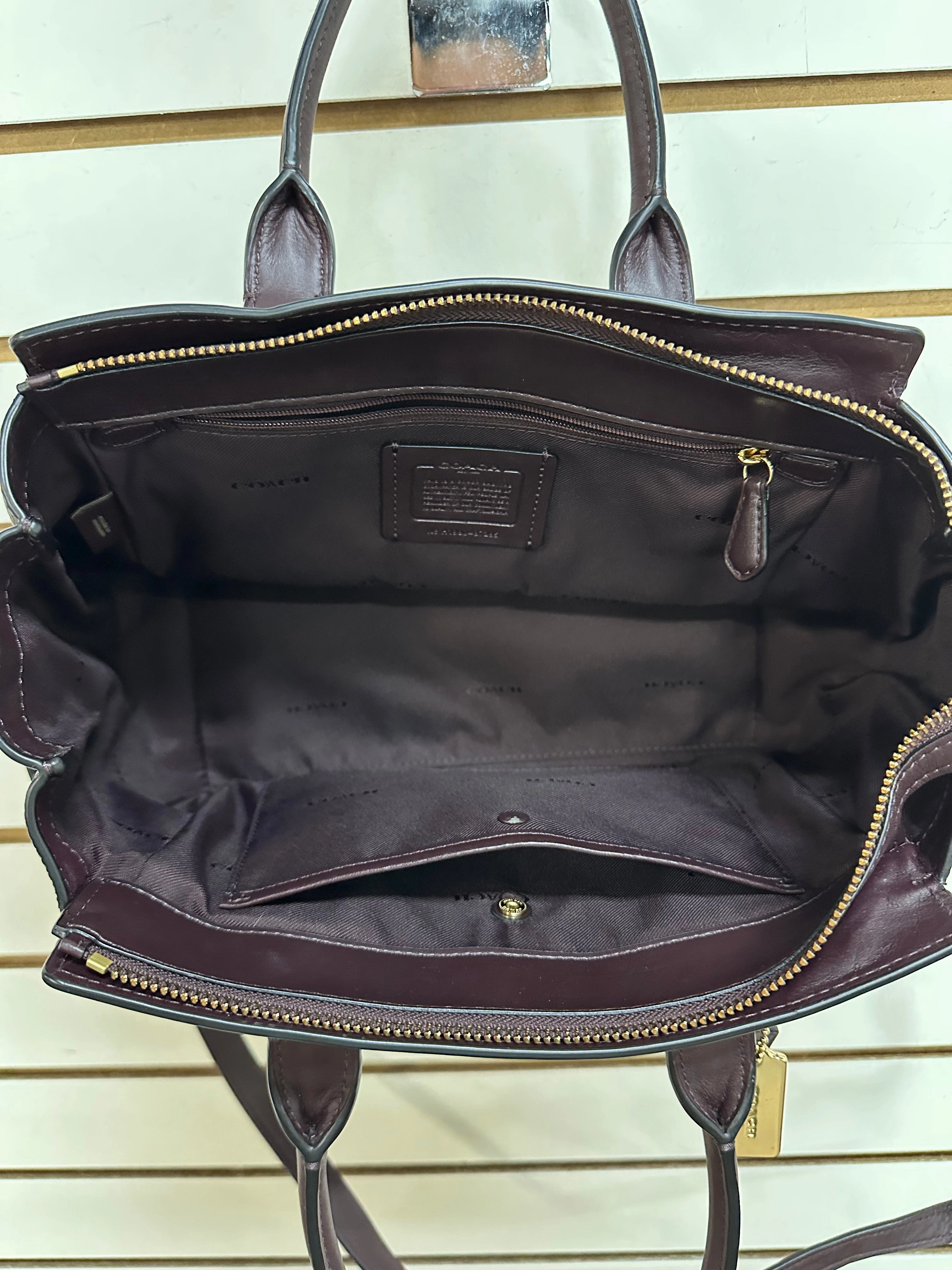 Handbag Designer By Coach, Size: Medium