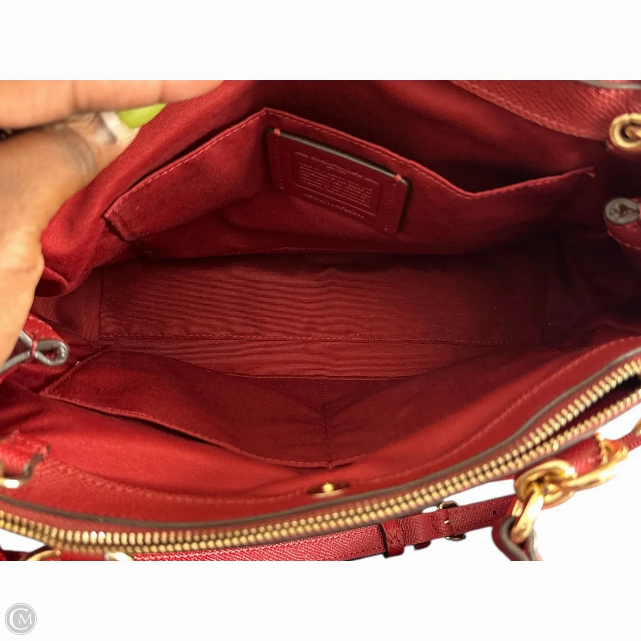 Handbag Designer By Coach, Size: Medium