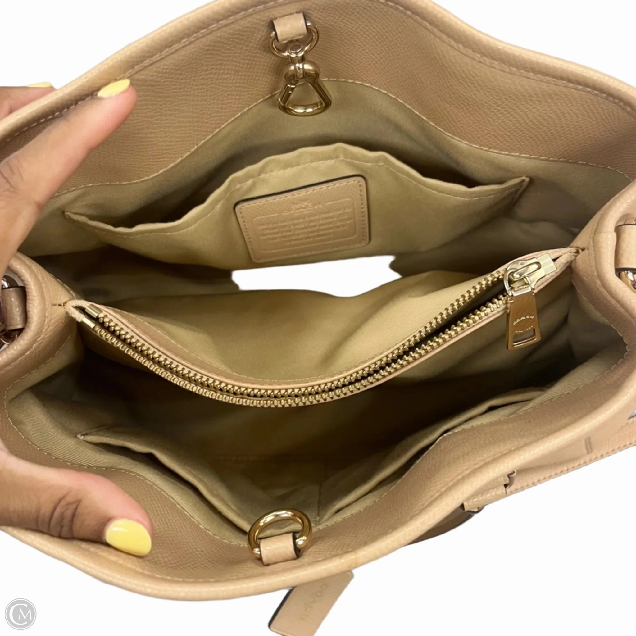 Handbag Designer By Coach, Size: Medium