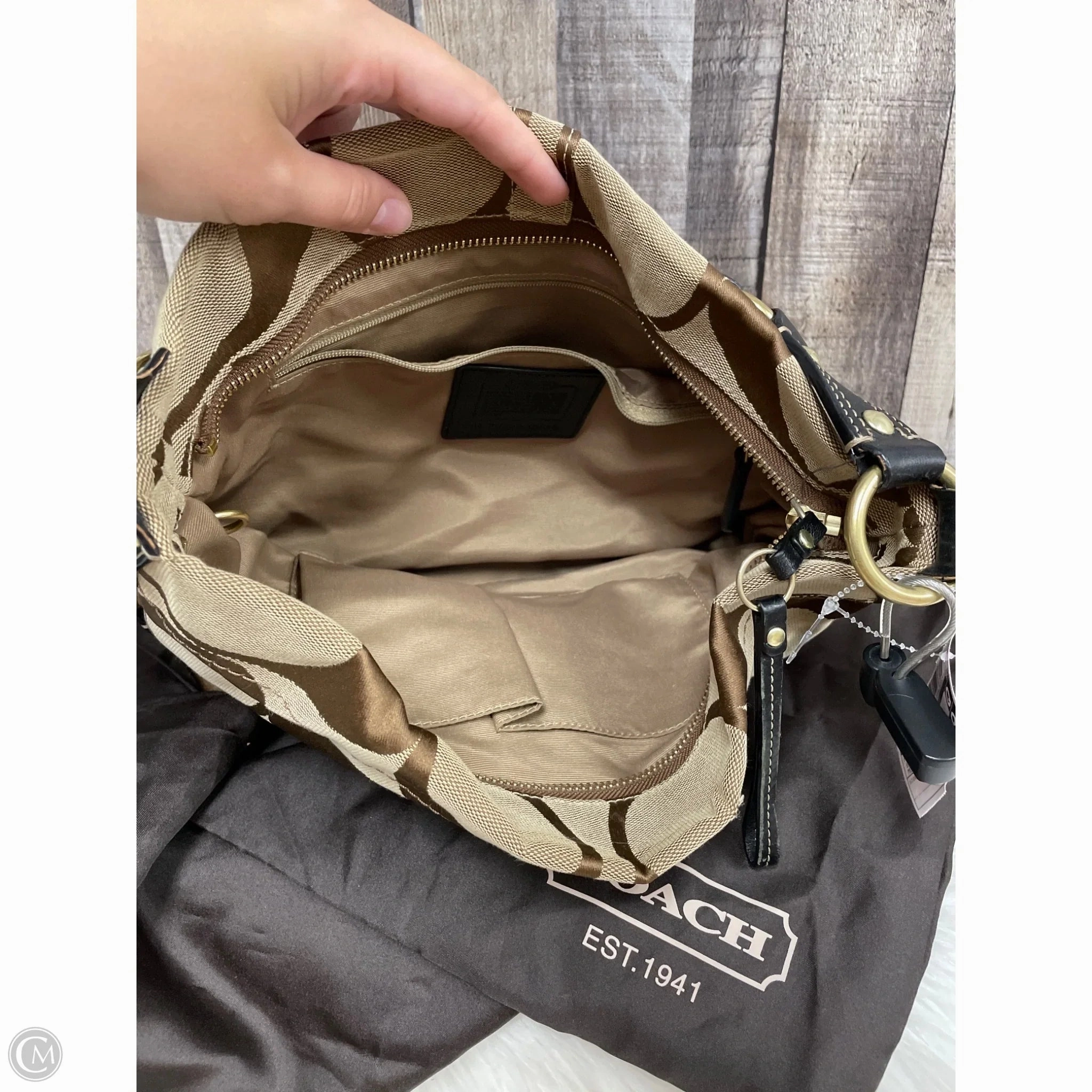 Handbag Designer By Coach, Size: Medium
