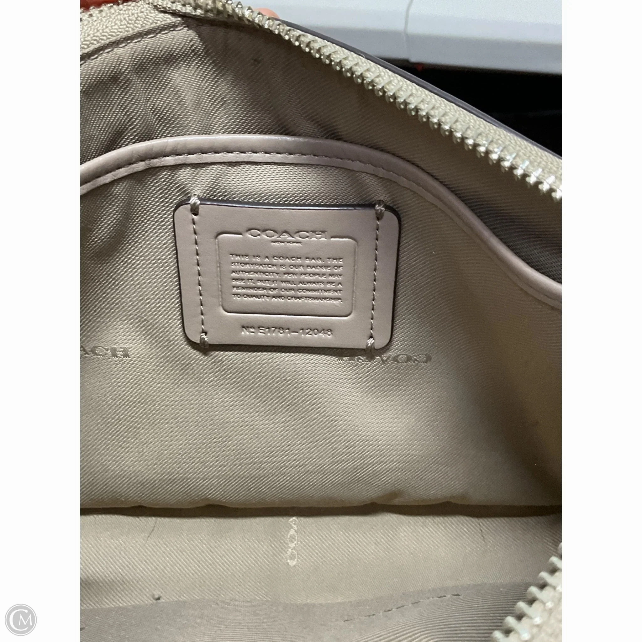 Handbag Designer By Coach, Size: Small