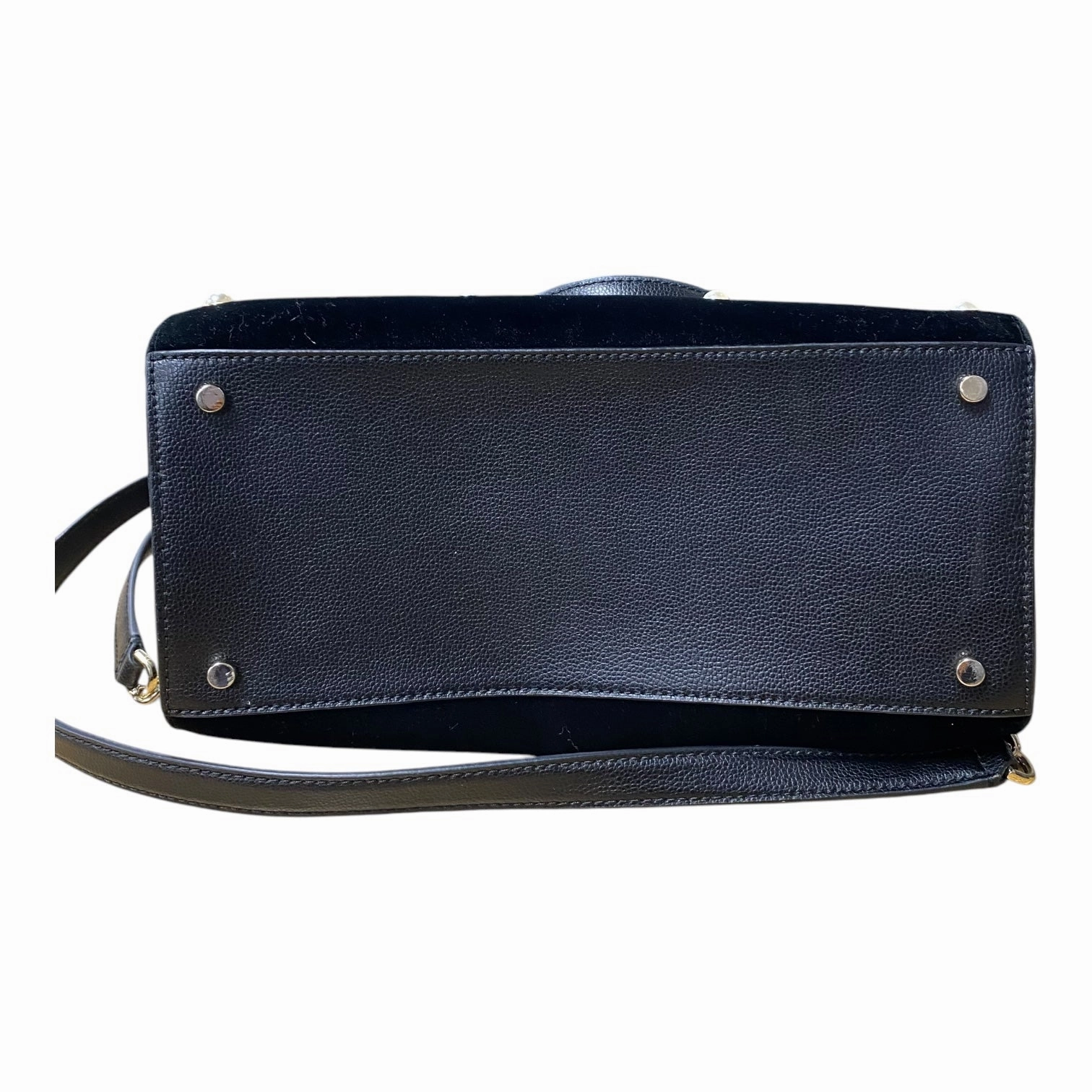 Handbag Designer By Kate Spade In Black & White, Size:Medium