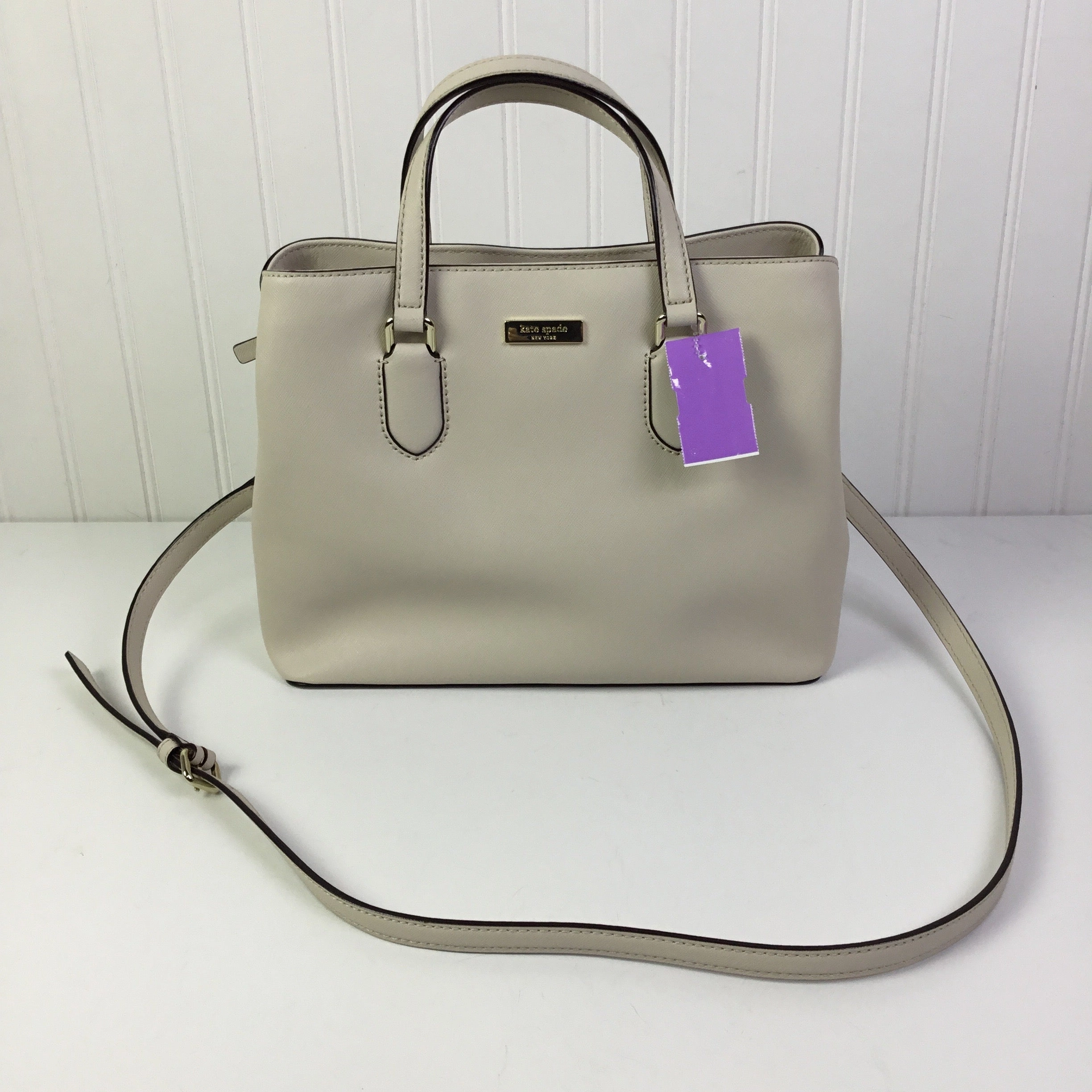 Handbag Designer By Kate Spade In Cream, Size:Medium