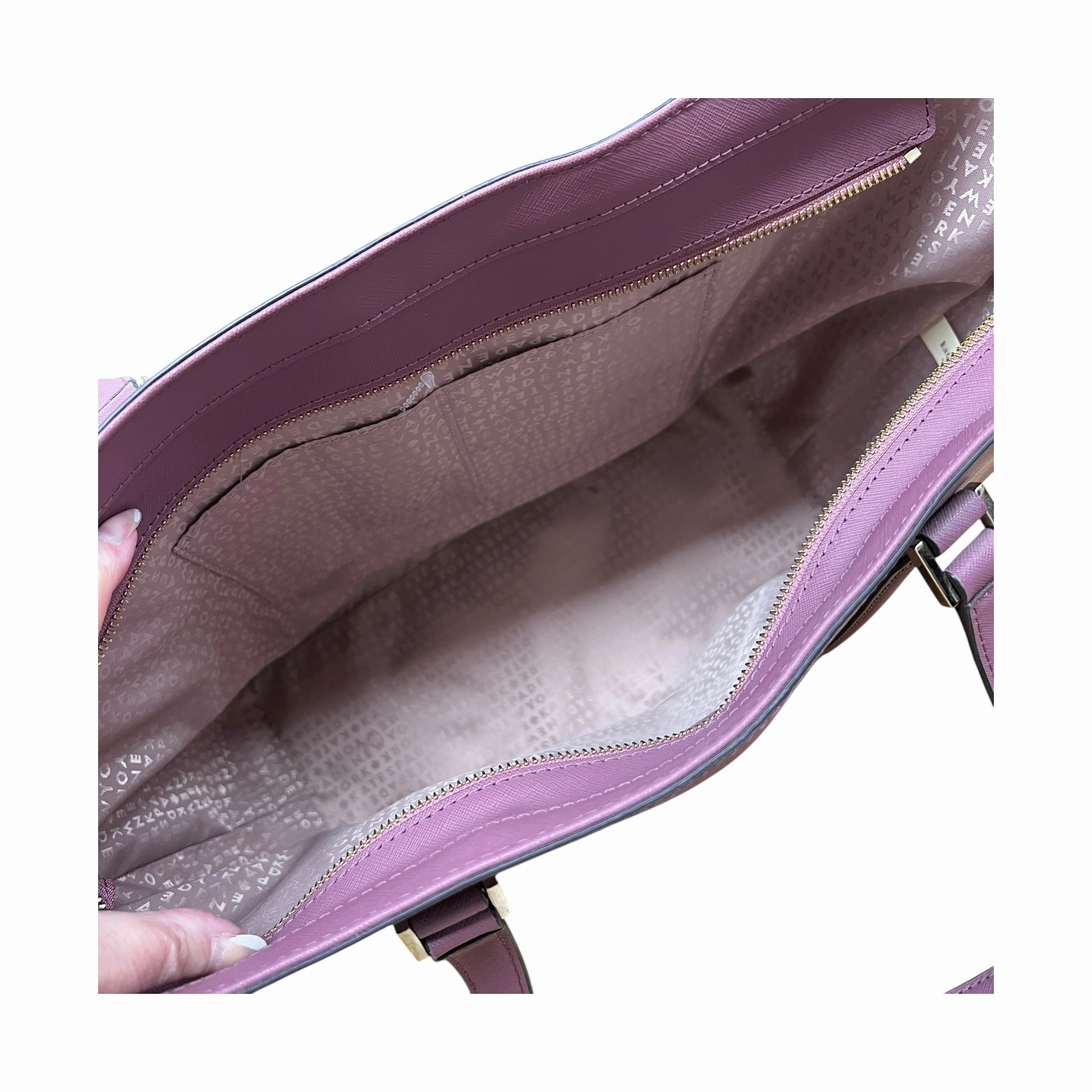 Handbag Designer By Kate Spade In Mauve, Size:Large