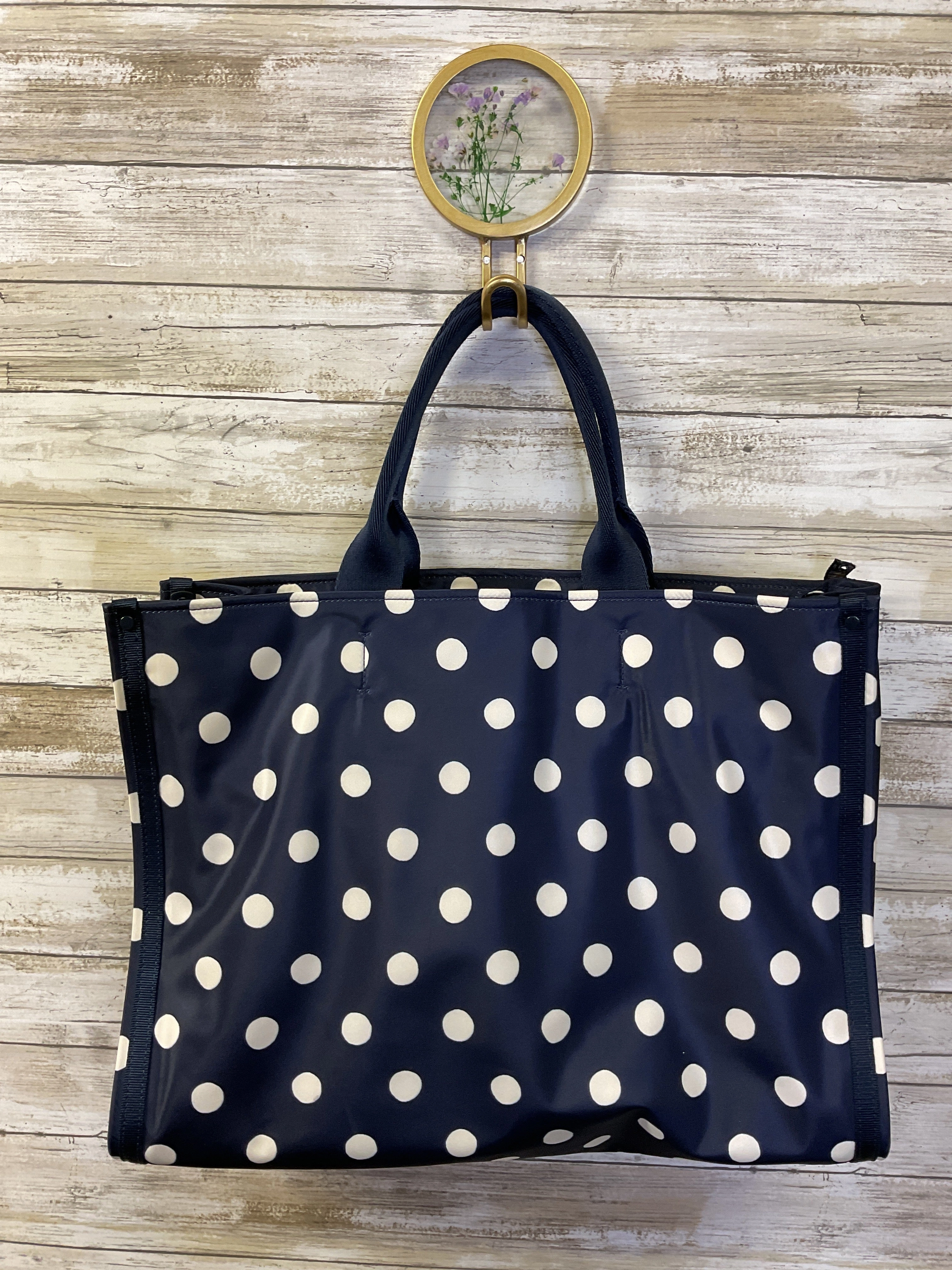 Handbag Designer By Kate Spade In Navy, Size:Large