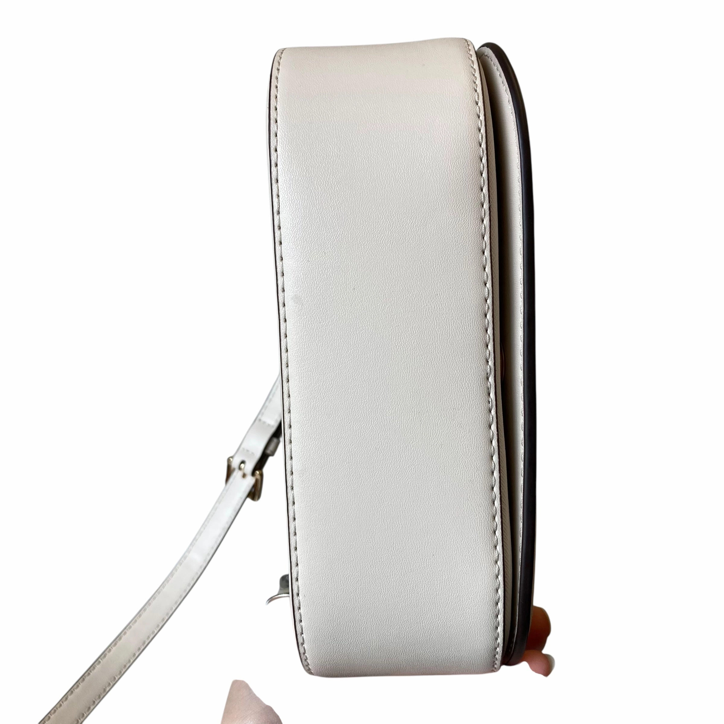 Handbag Designer By Michael Kors In Beige, Size:Small