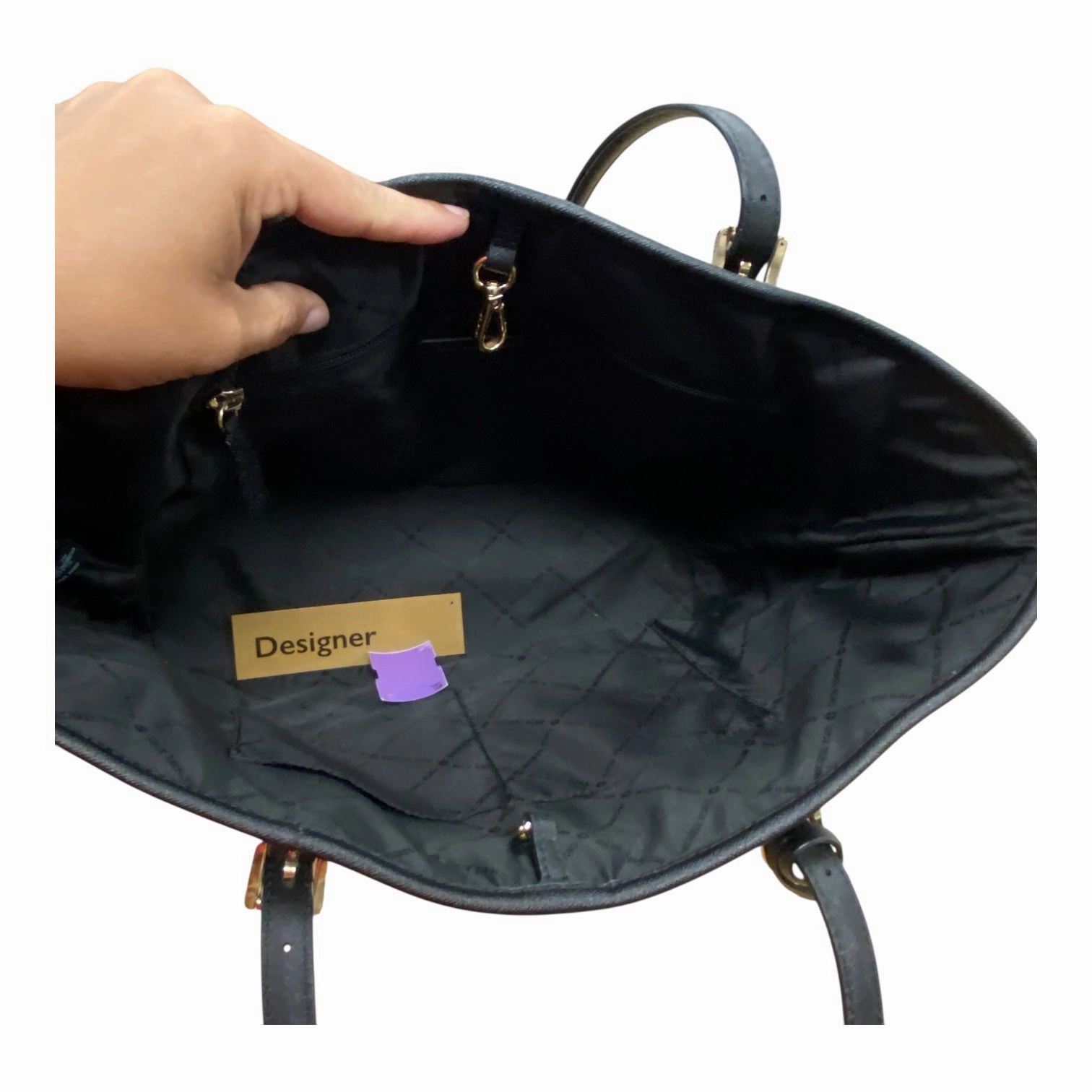 Handbag Designer By Michael Kors In Black, Size:Large