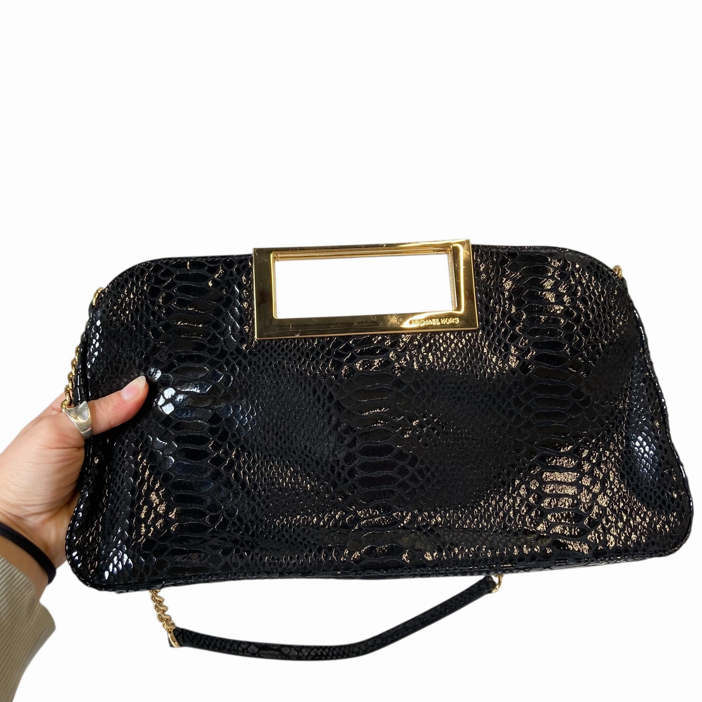 Handbag Designer By Michael Kors In Black, Size:Medium