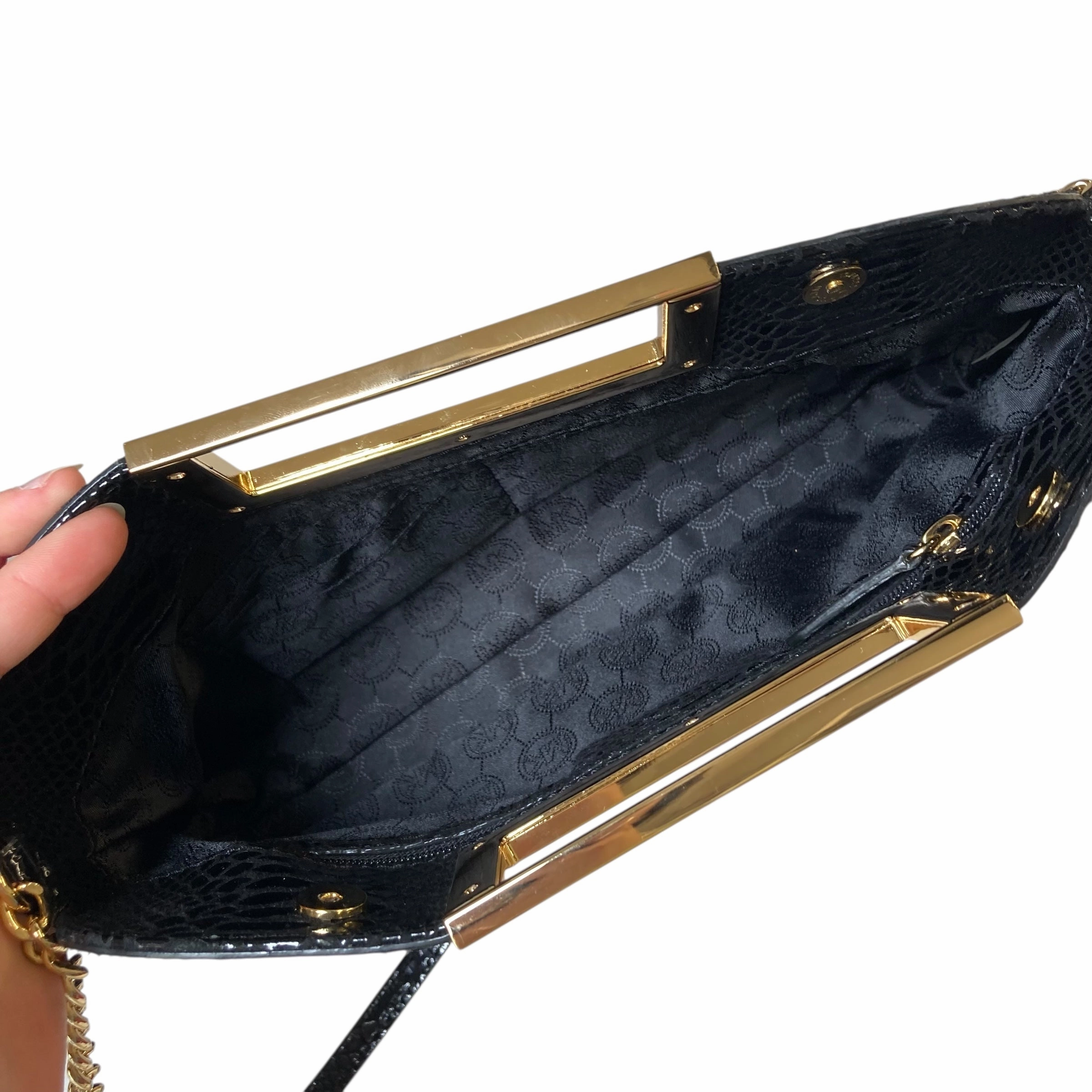 Handbag Designer By Michael Kors In Black, Size:Medium