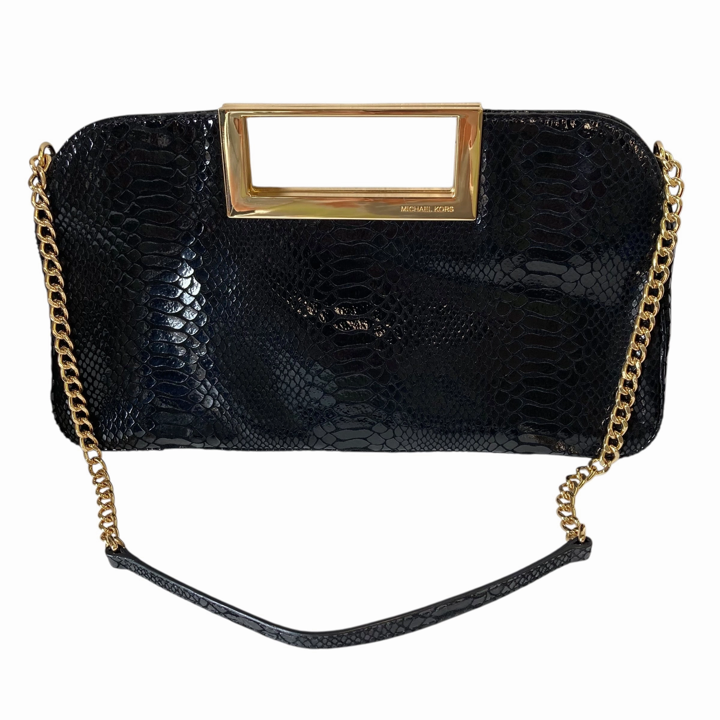 Handbag Designer By Michael Kors In Black, Size:Medium