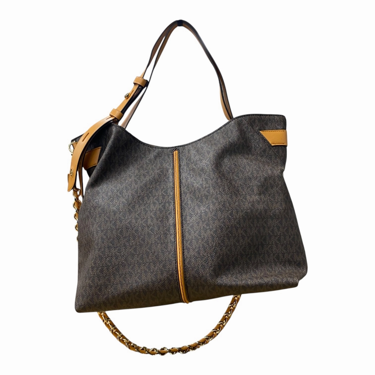 Handbag Designer By Michael Kors In Brown, Size:Medium