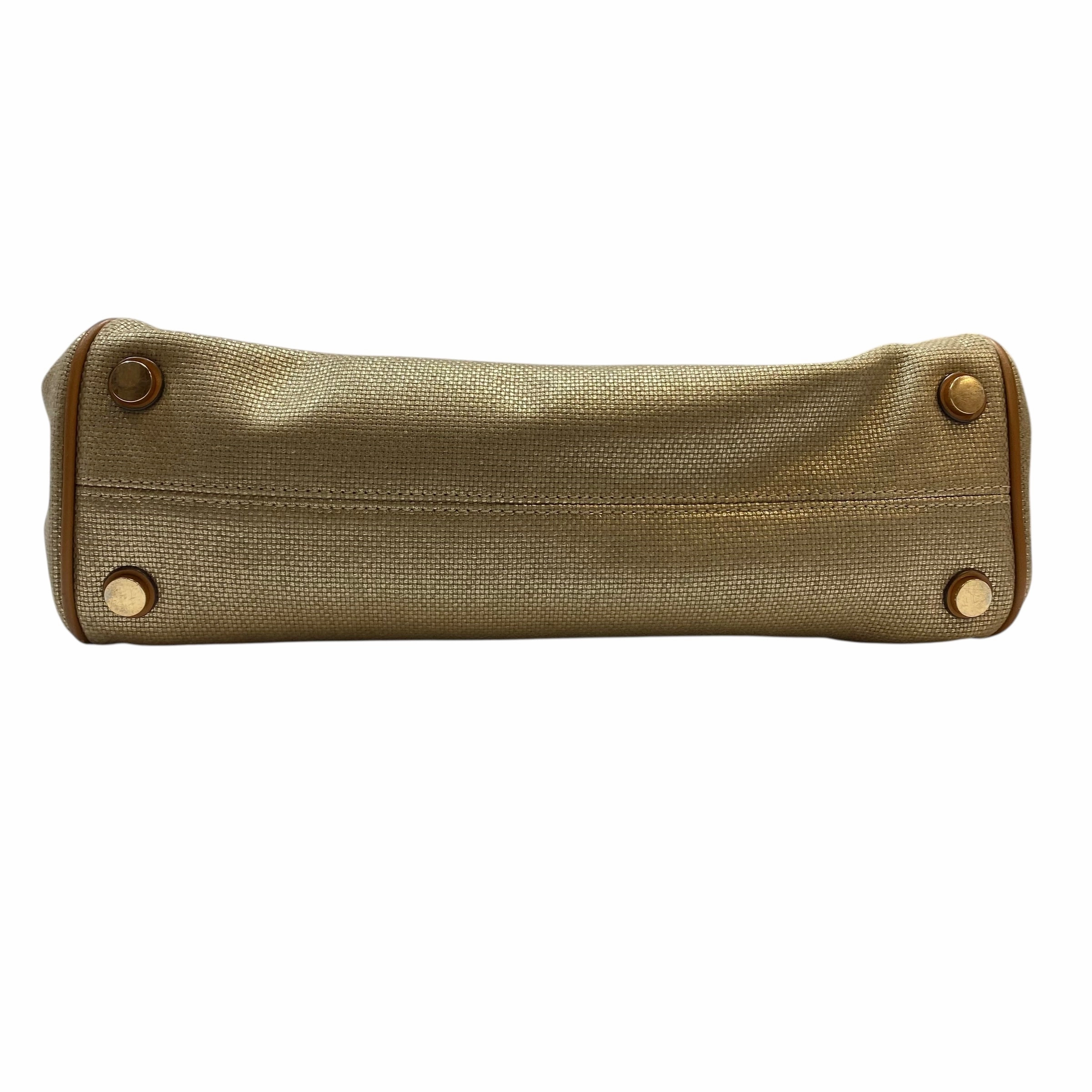 Handbag Designer By Michael Kors In Gold, Size:Large