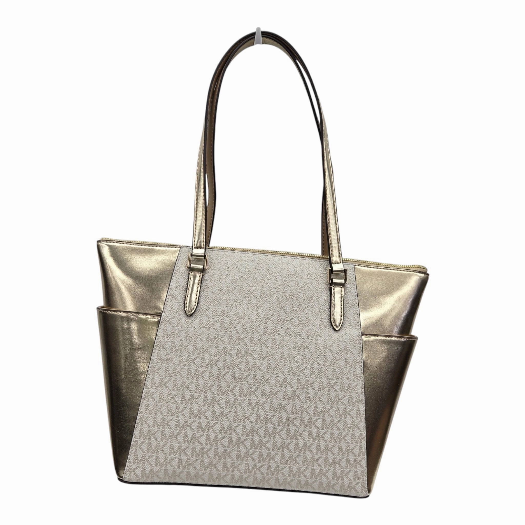 Handbag Designer By Michael Kors In Gold, Size:Medium
