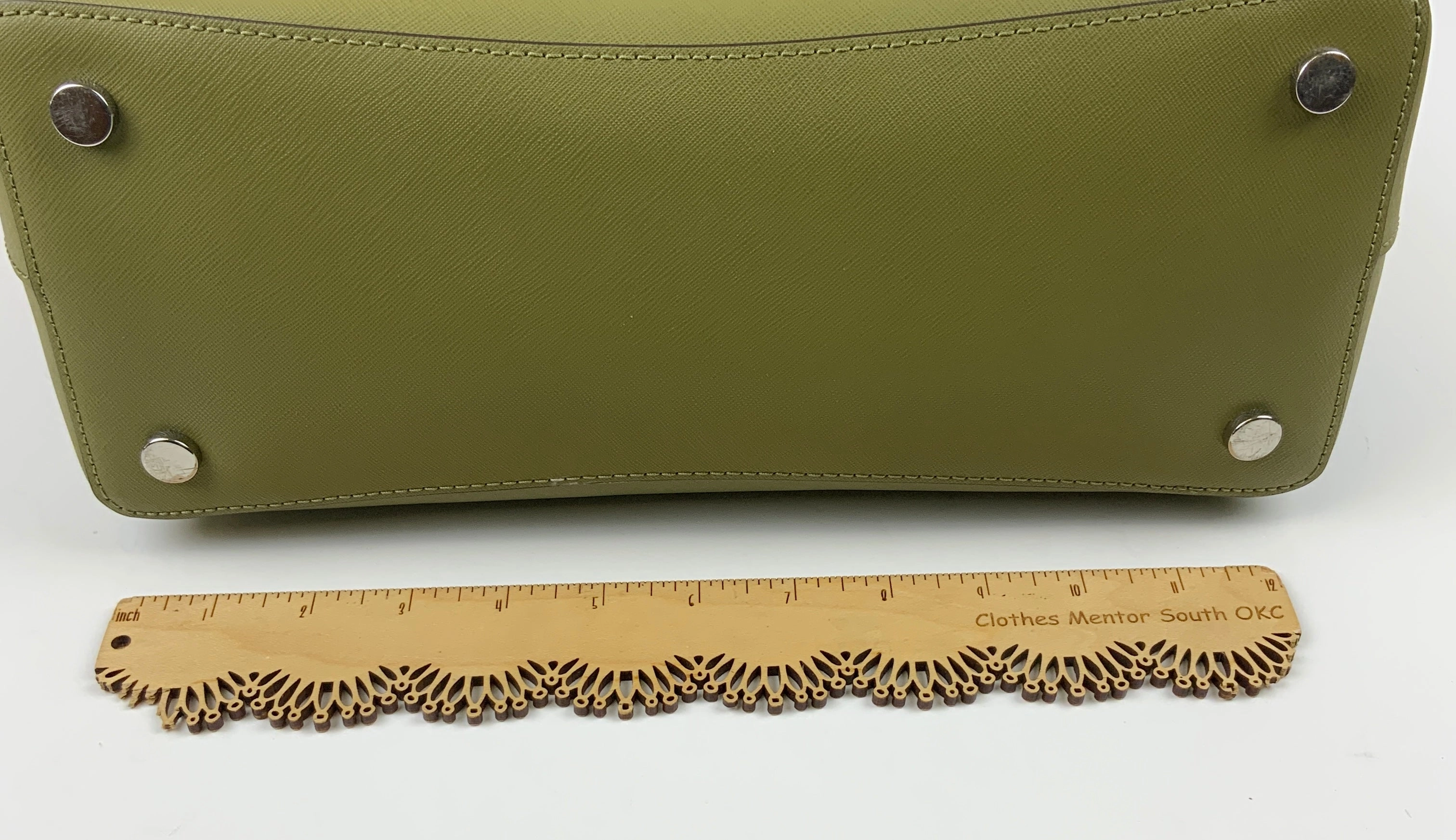 Handbag Designer By Michael Kors In Green, Size:Medium