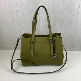 Handbag Designer By Michael Kors In Green, Size:Medium