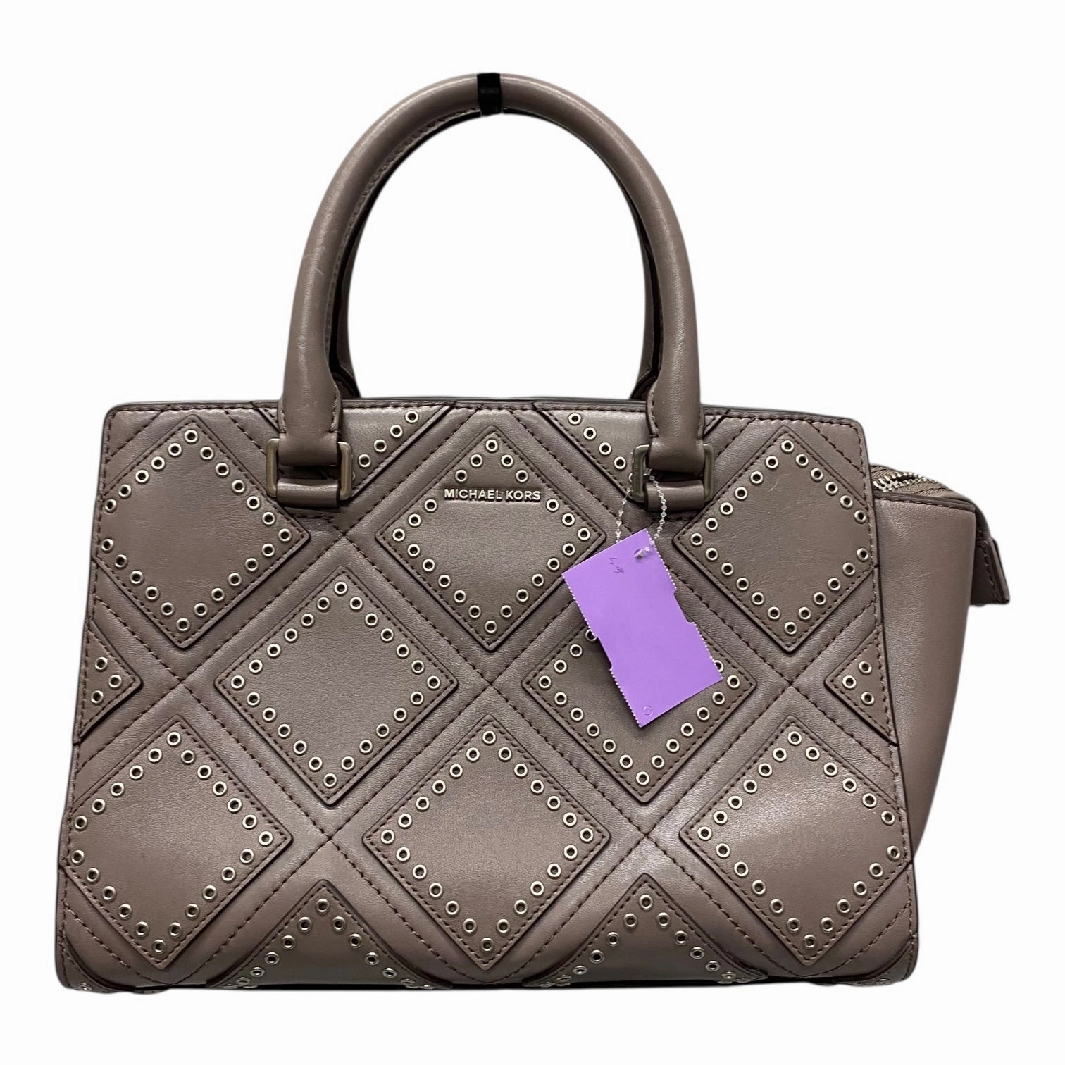 Handbag Designer By Michael Kors In Grey, Size:Medium