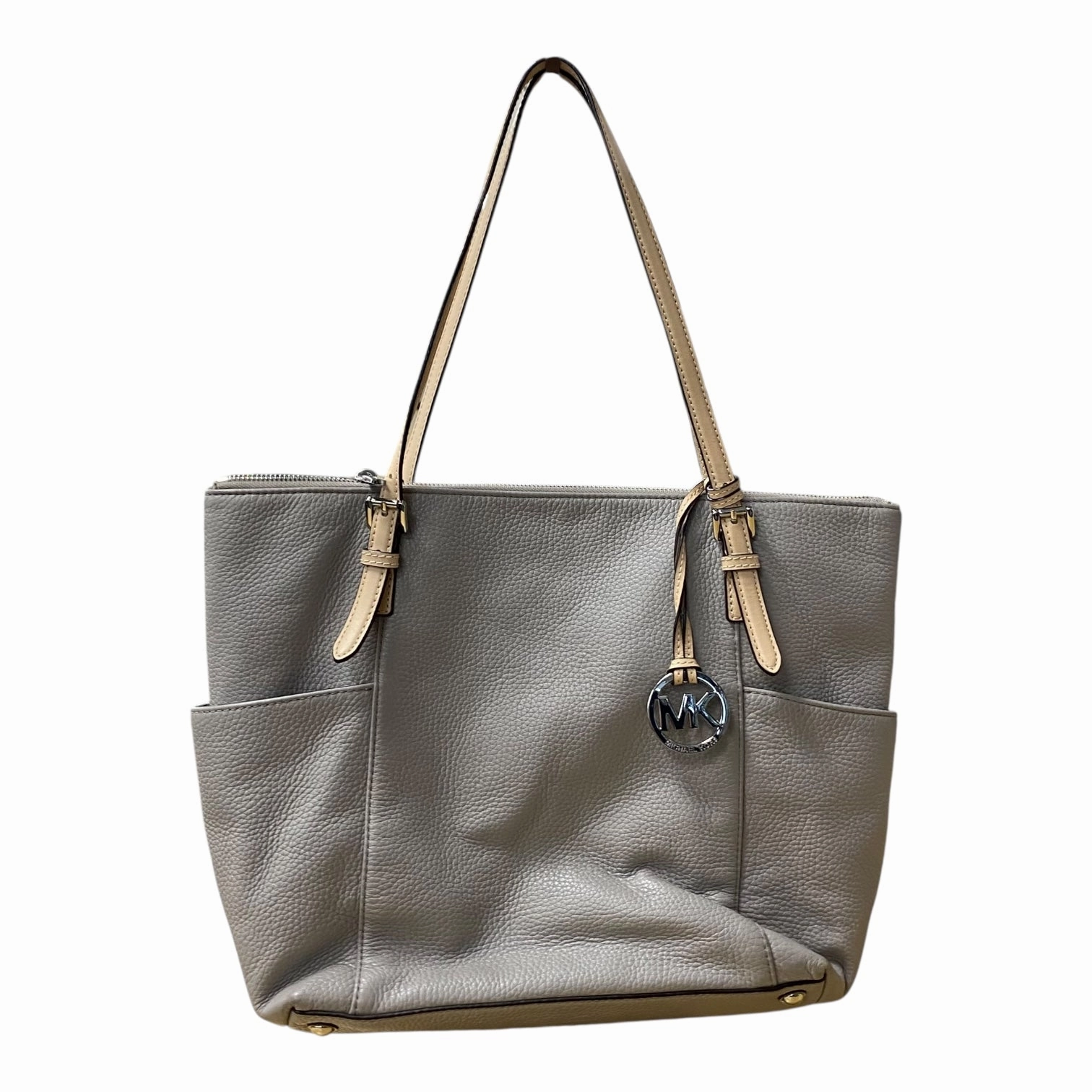 Handbag Designer By Michael Kors In Grey, Size:Medium
