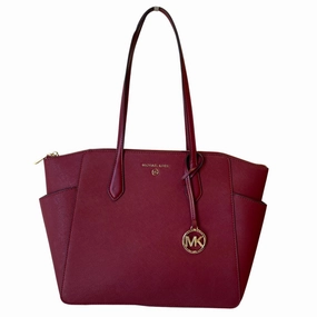 Handbag Designer By Michael Kors In Maroon, Size:Large