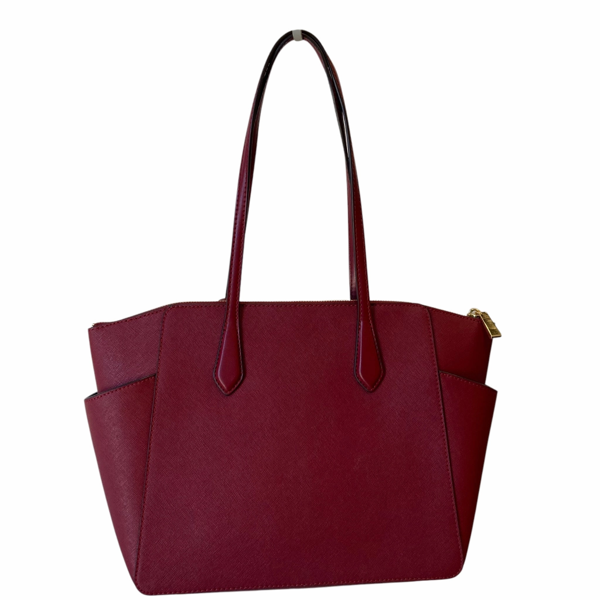Handbag Designer By Michael Kors In Maroon, Size:Large
