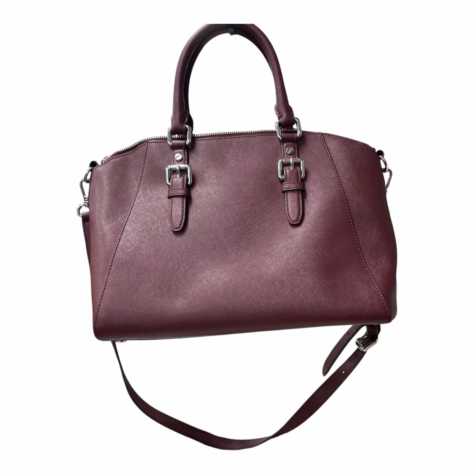Handbag Designer By Michael Kors In Purple, Size:Medium