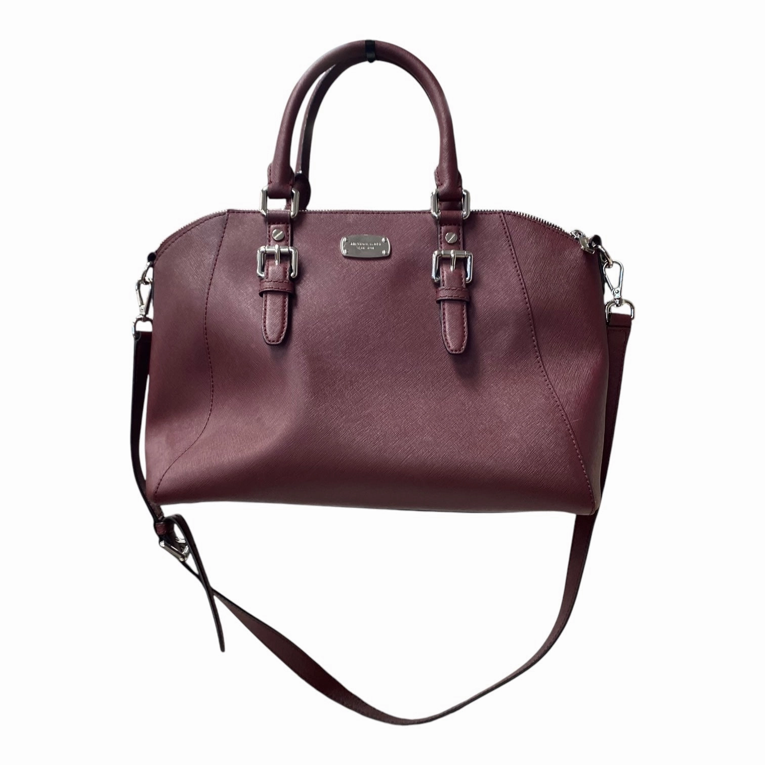 Handbag Designer By Michael Kors In Purple, Size:Medium