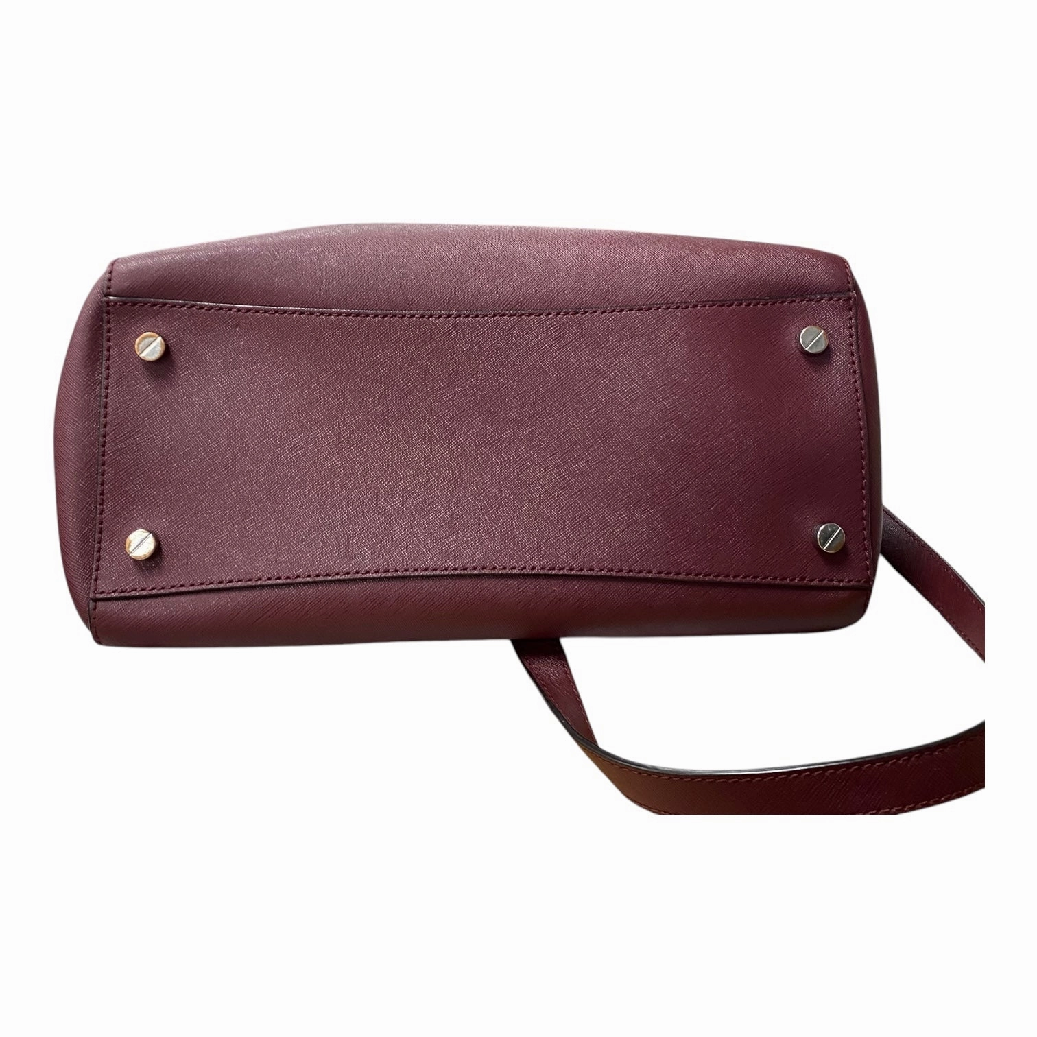 Handbag Designer By Michael Kors In Purple, Size:Medium