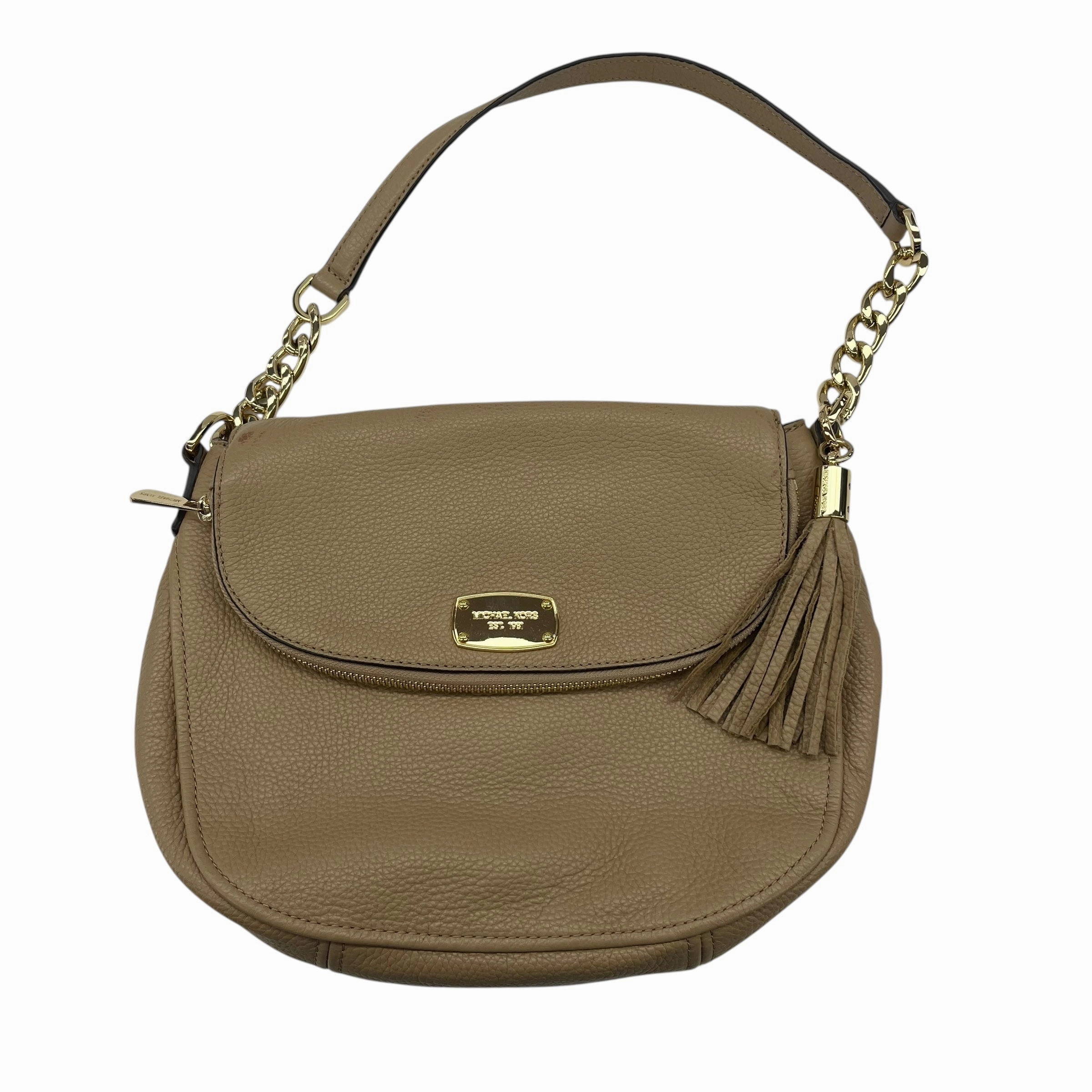 Handbag Designer By Michael Kors In Tan, Size:Small