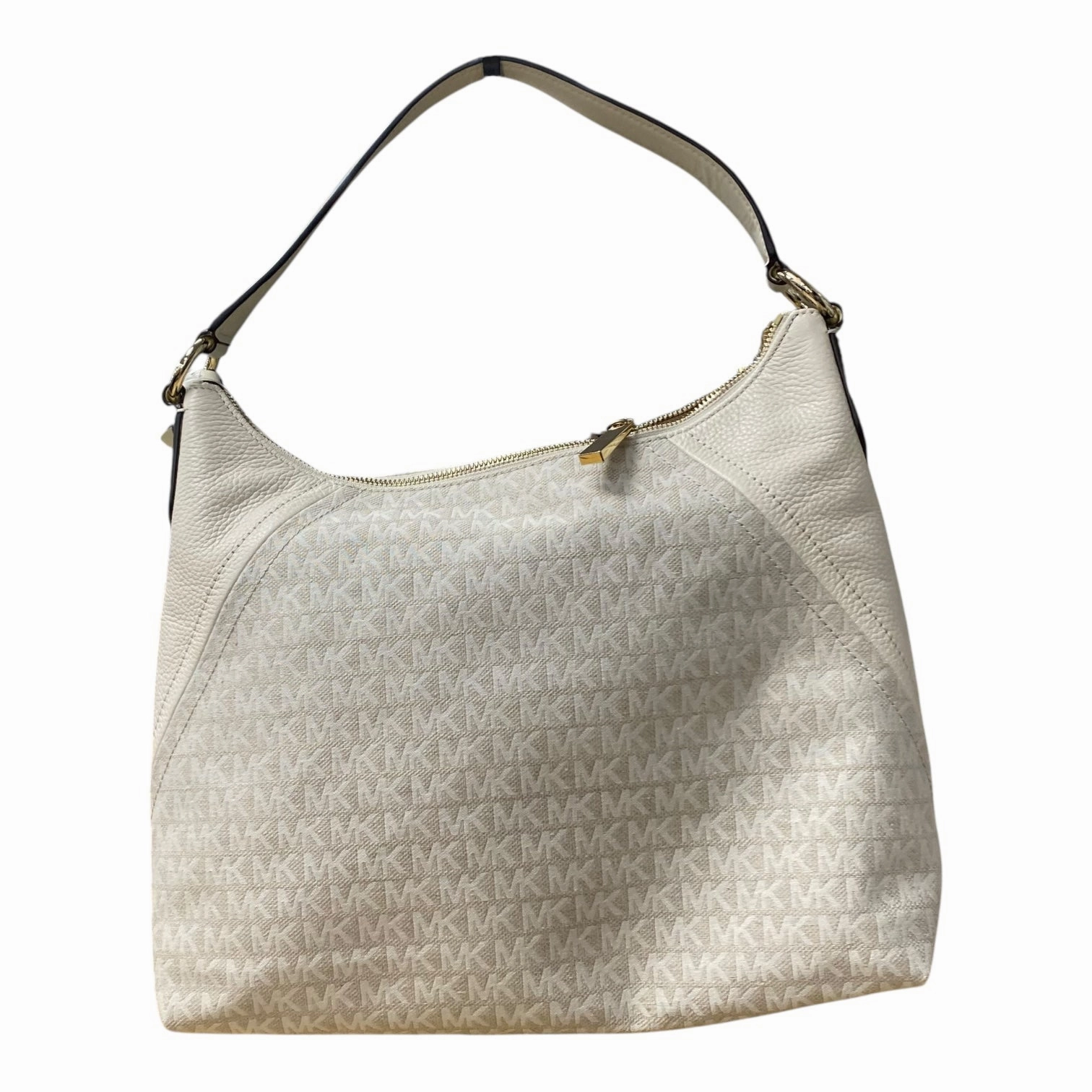 Handbag Designer By Michael Kors In White, Size:Medium