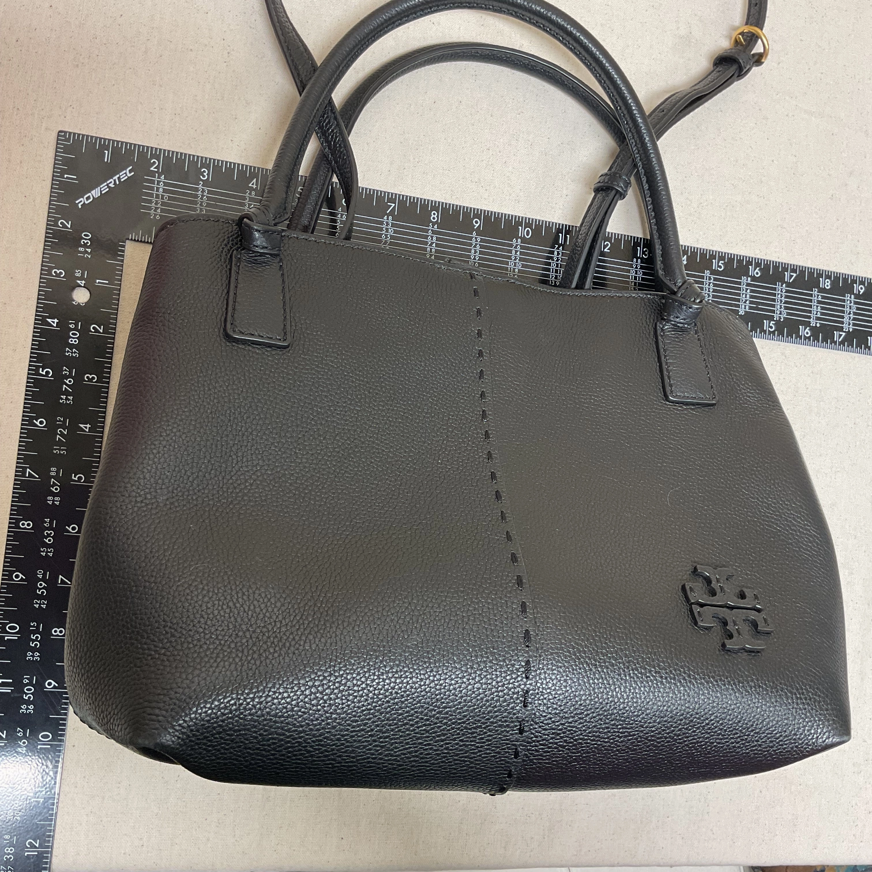 Handbag Designer By Tory Burch In Black, Size:Medium