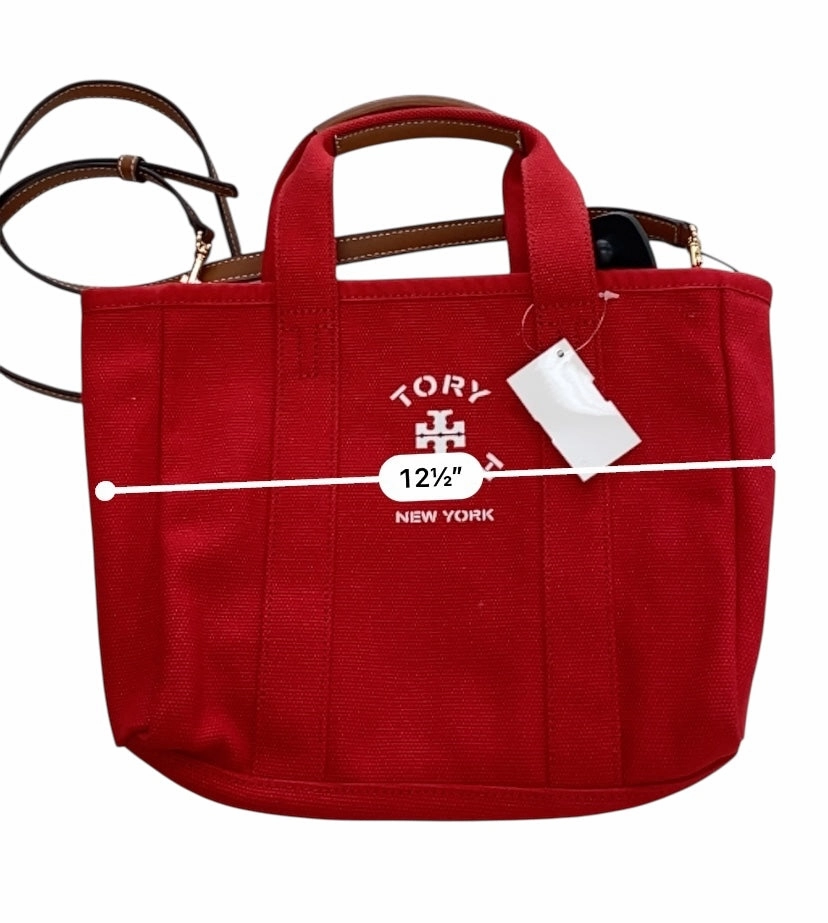 Handbag Designer By Tory Burch In Red, Size:Medium