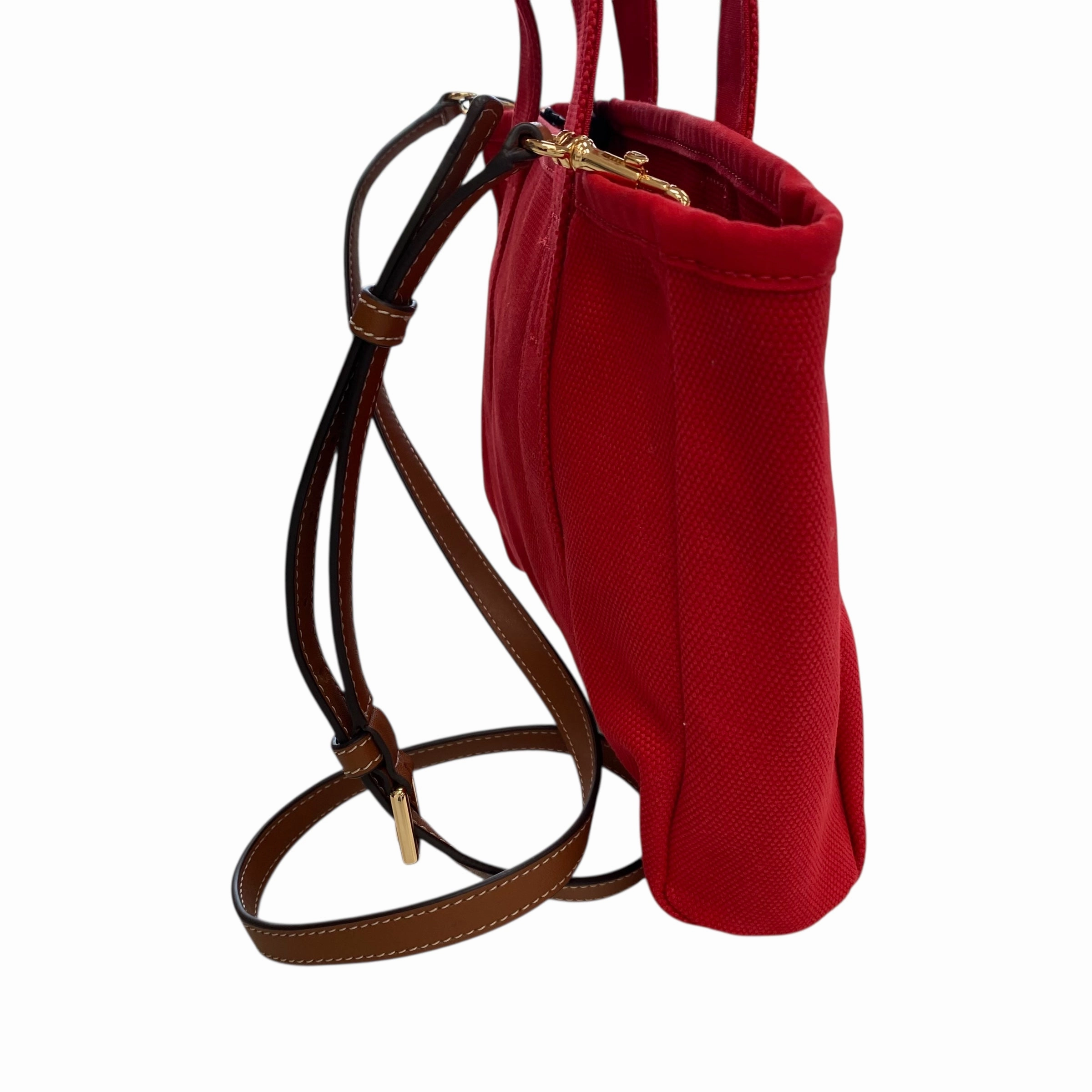 Handbag Designer By Tory Burch In Red, Size:Medium