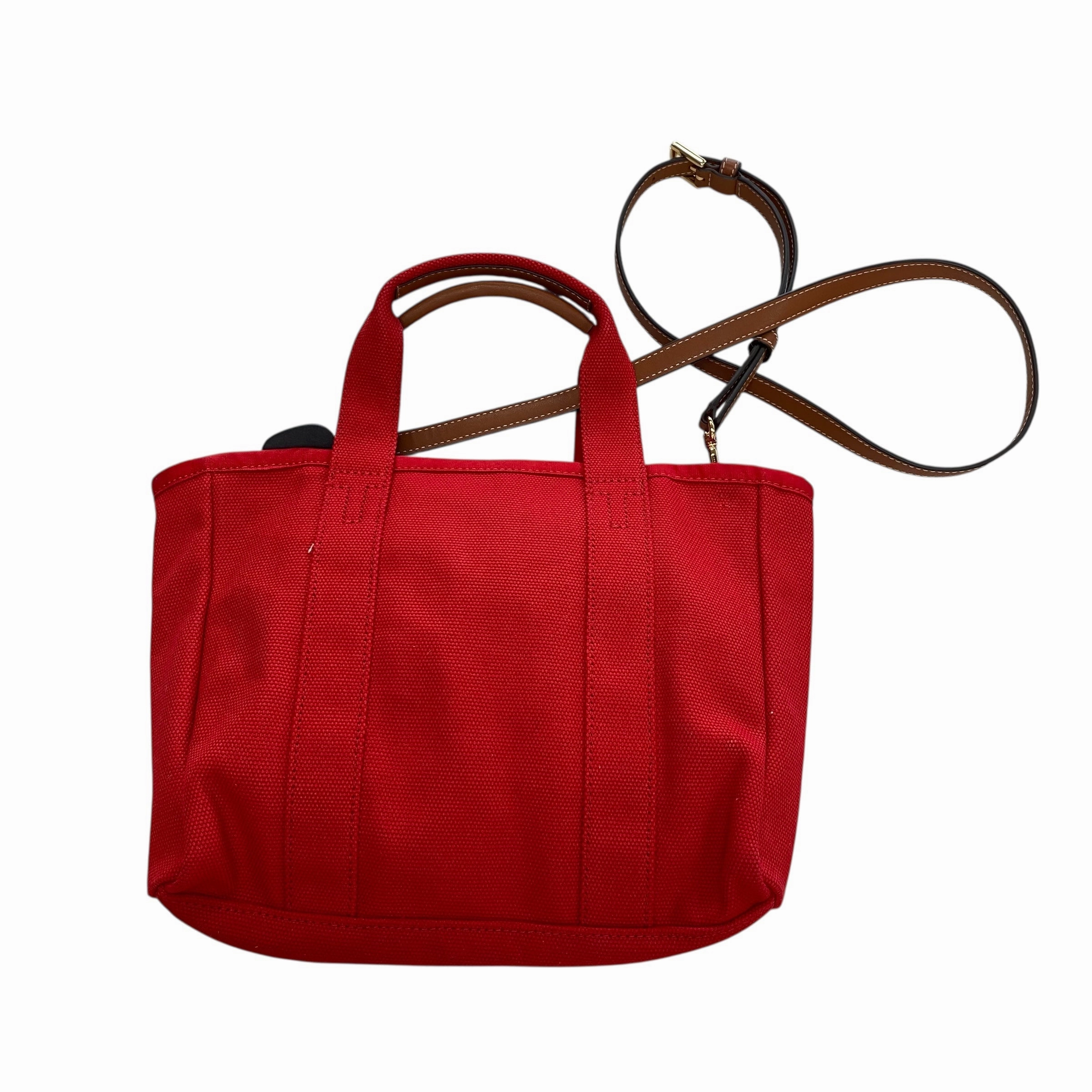 Handbag Designer By Tory Burch In Red, Size:Medium