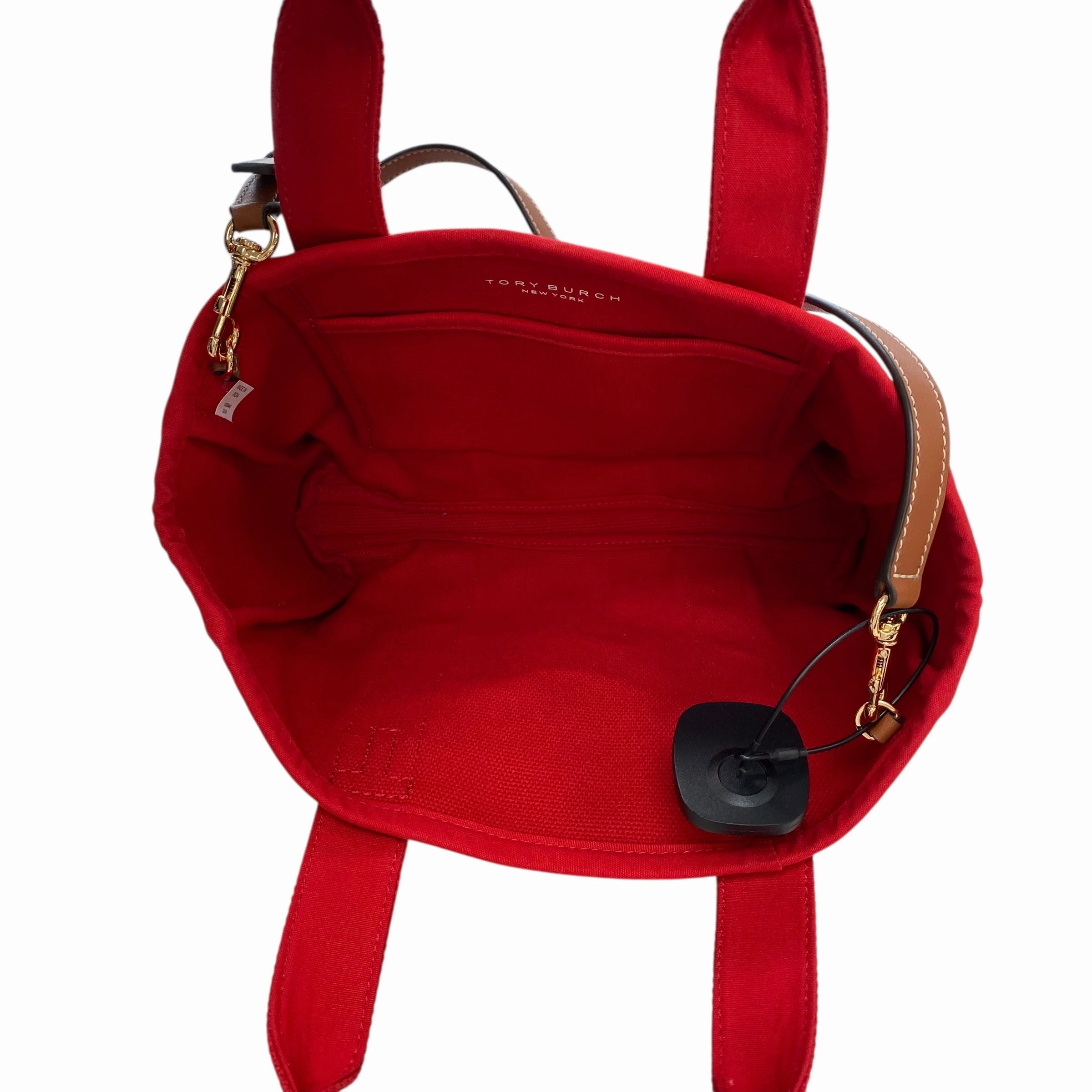 Handbag Designer By Tory Burch In Red, Size:Medium