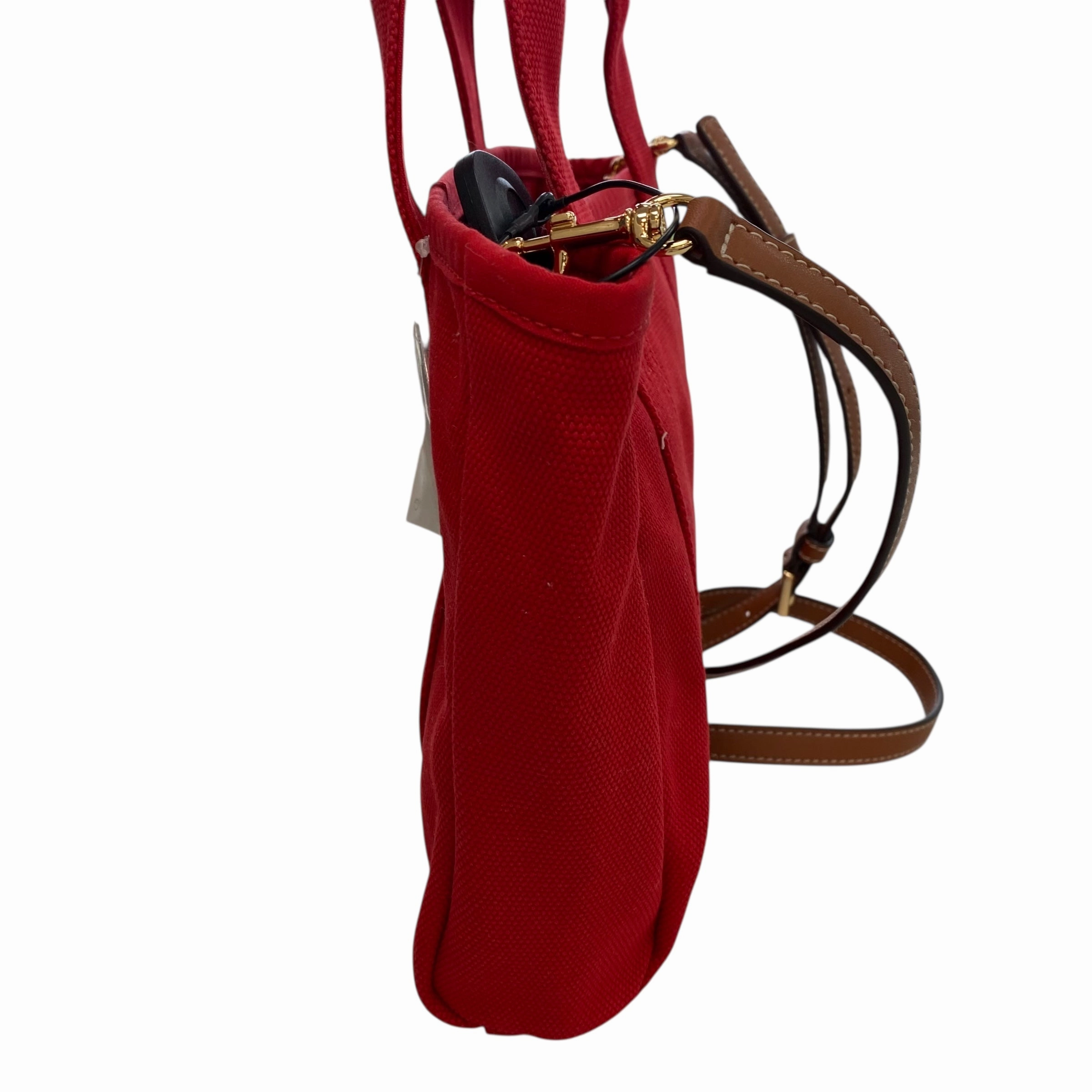 Handbag Designer By Tory Burch In Red, Size:Medium