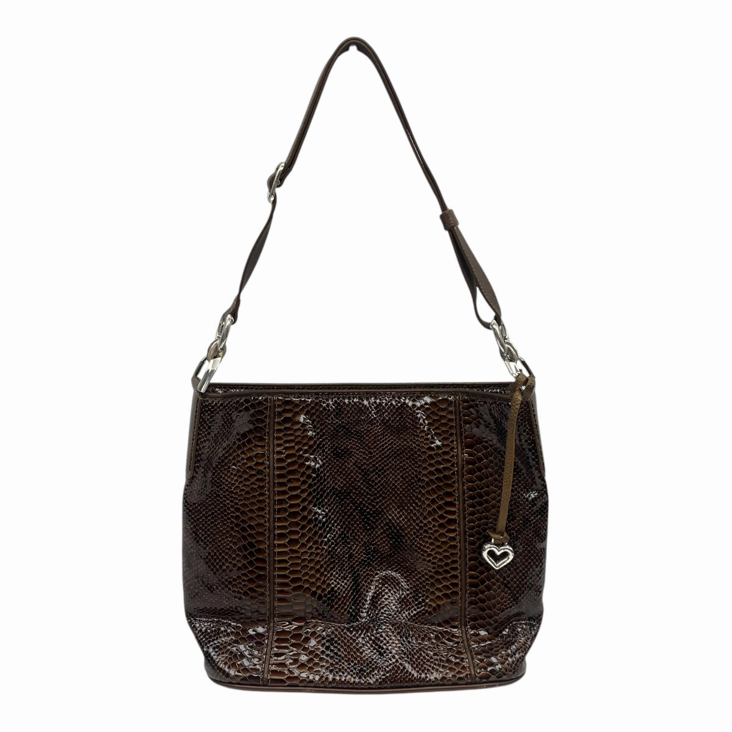 Handbag Leather By Brighton In Brown, Size:Medium